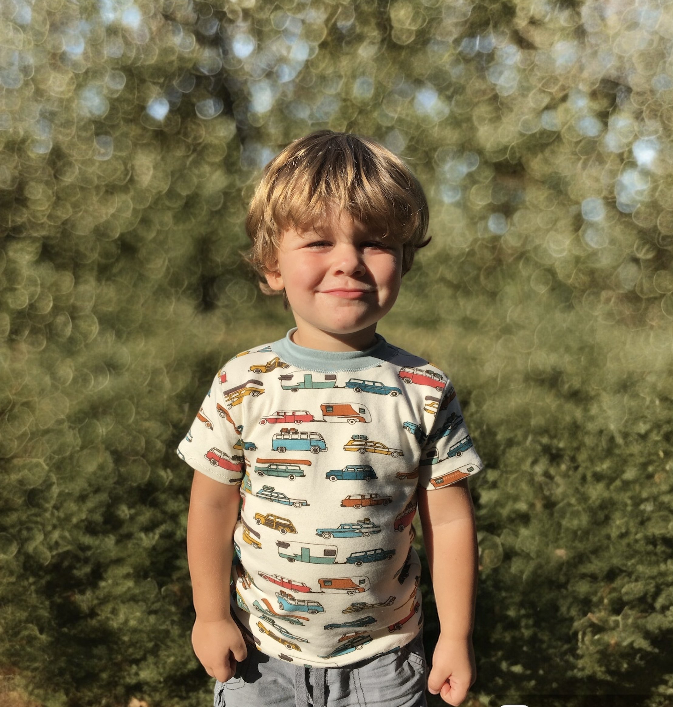Groovy Edwin in his groovy camper t-shirt