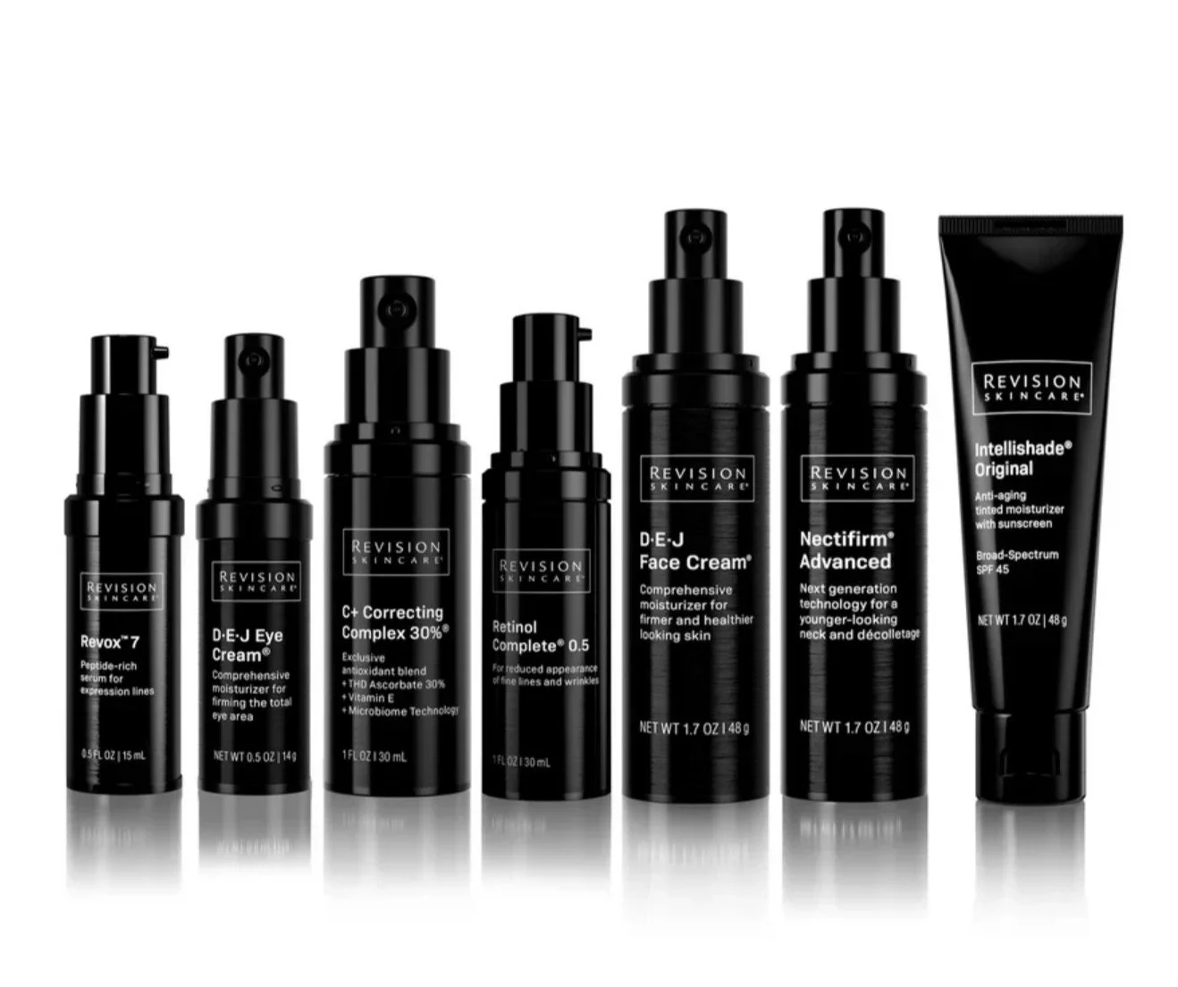 Photo of Revision Skincare line of products for anti-aging.