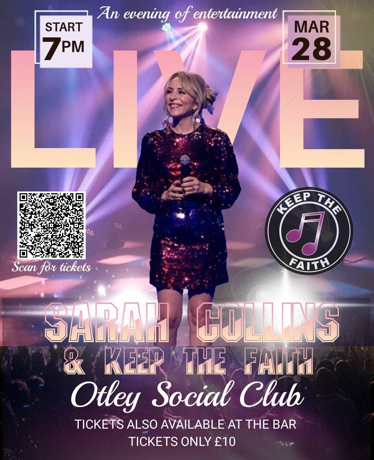 Sarah Collins and Keep the Faith