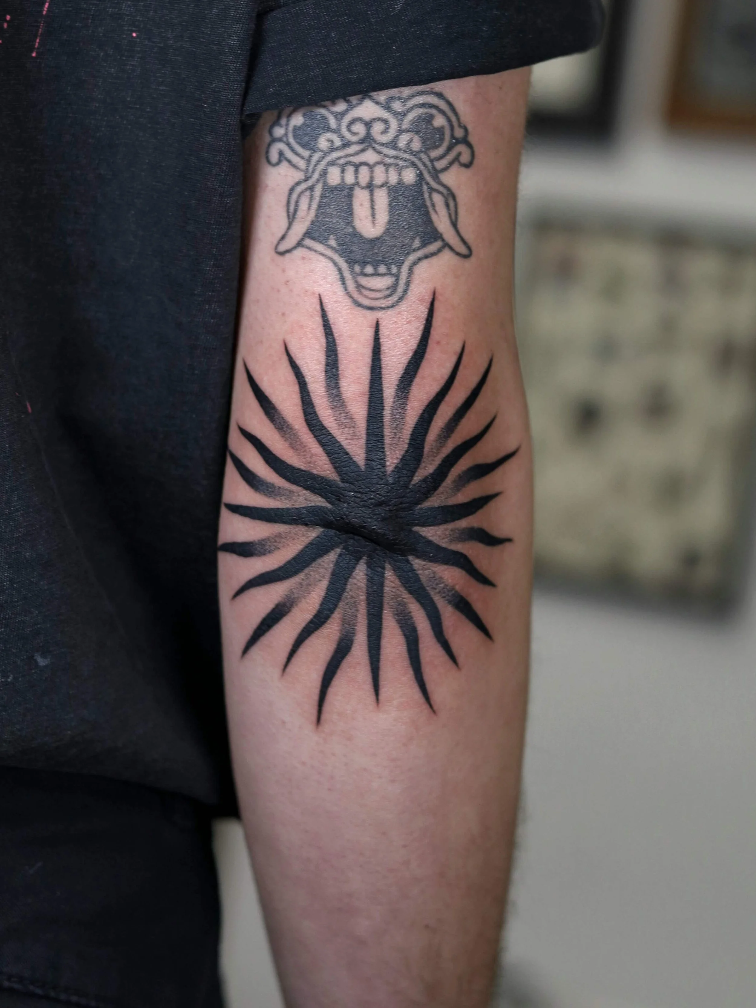 Black Star Custom Tattoo Design