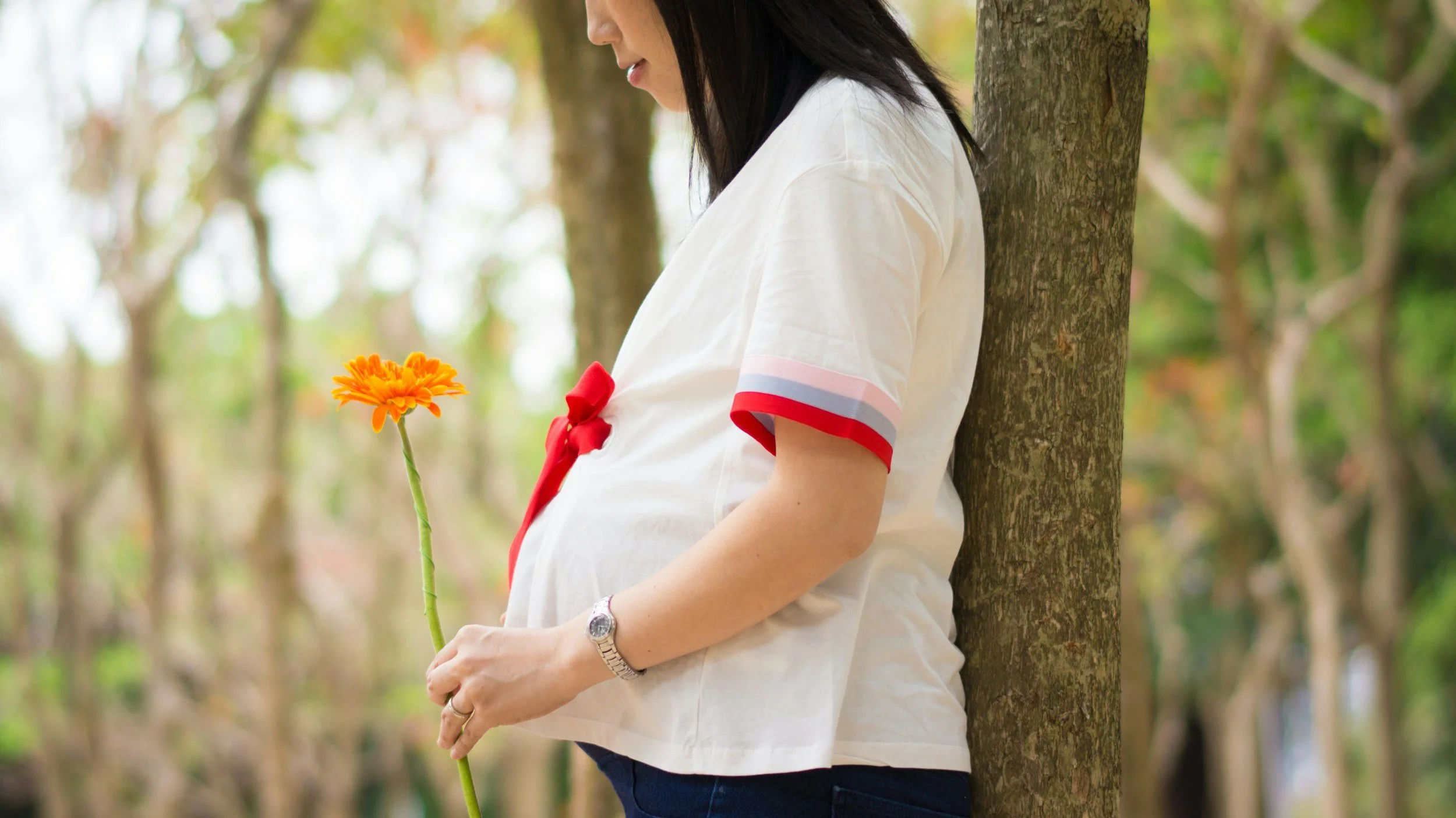 Pregnant woman experiencing anxiety and depression