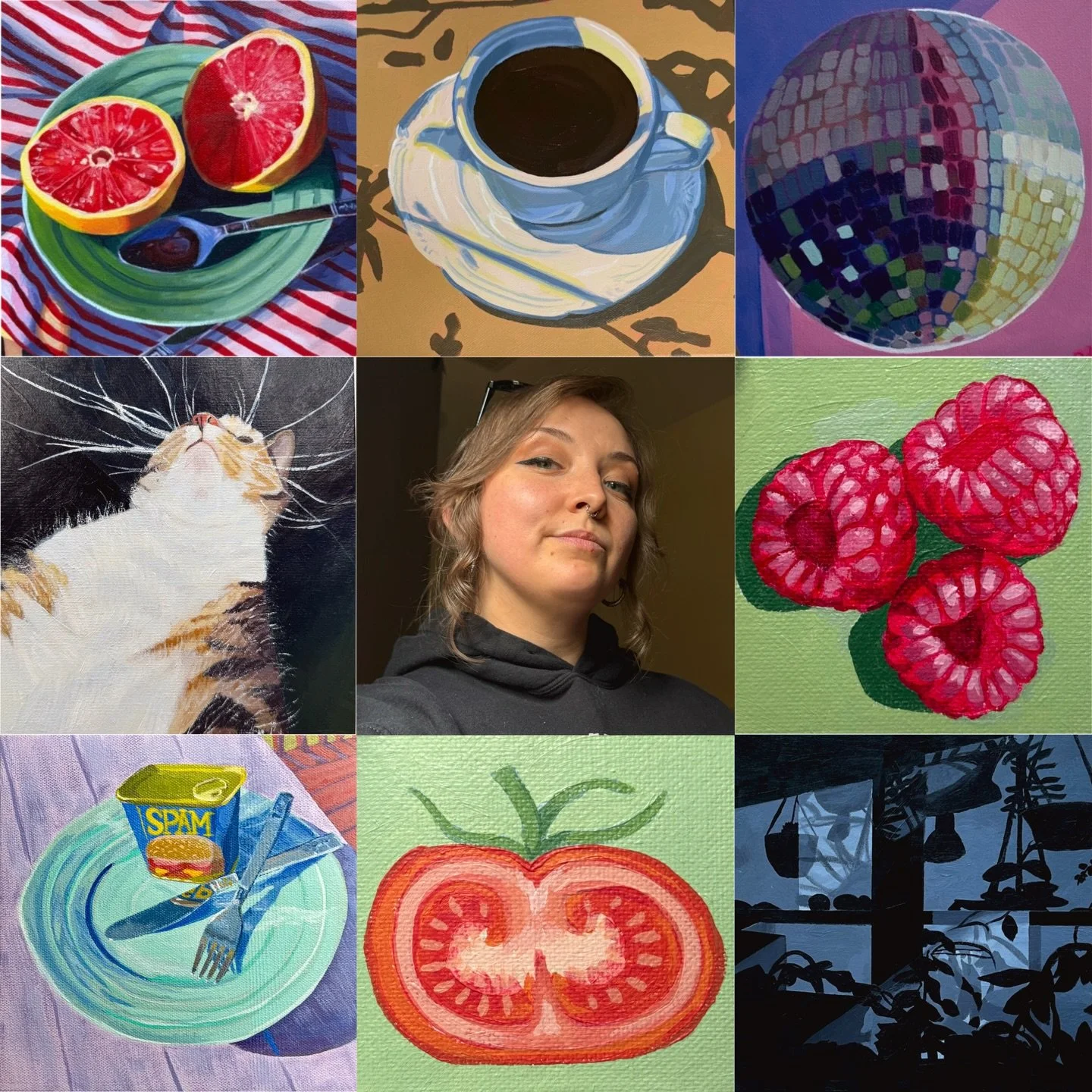 #artvartist year two! I added 2024 because I love to see the growth side by side. I&rsquo;m really happy with the pieces I made this year! I joined @nolimitsfilmclub and got to work on an indie film. I met some cool people in the process! I worked on