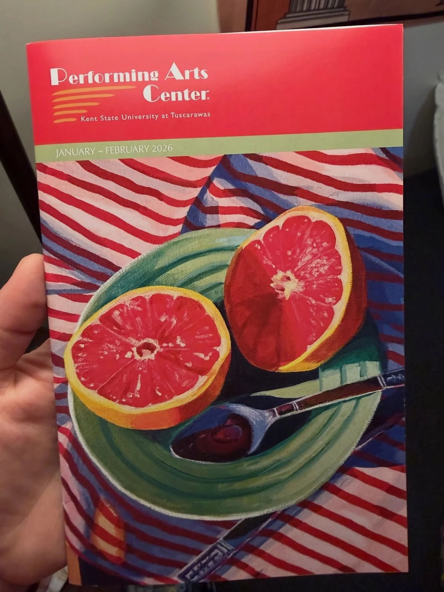 I know I&rsquo;ve mentioned this before but in case you missed it, my art is on display until the end of February at the Performing Arts Center and I&rsquo;m also on the cover of the pamphlet! What an amazing opportunity 🥰 #art #artist