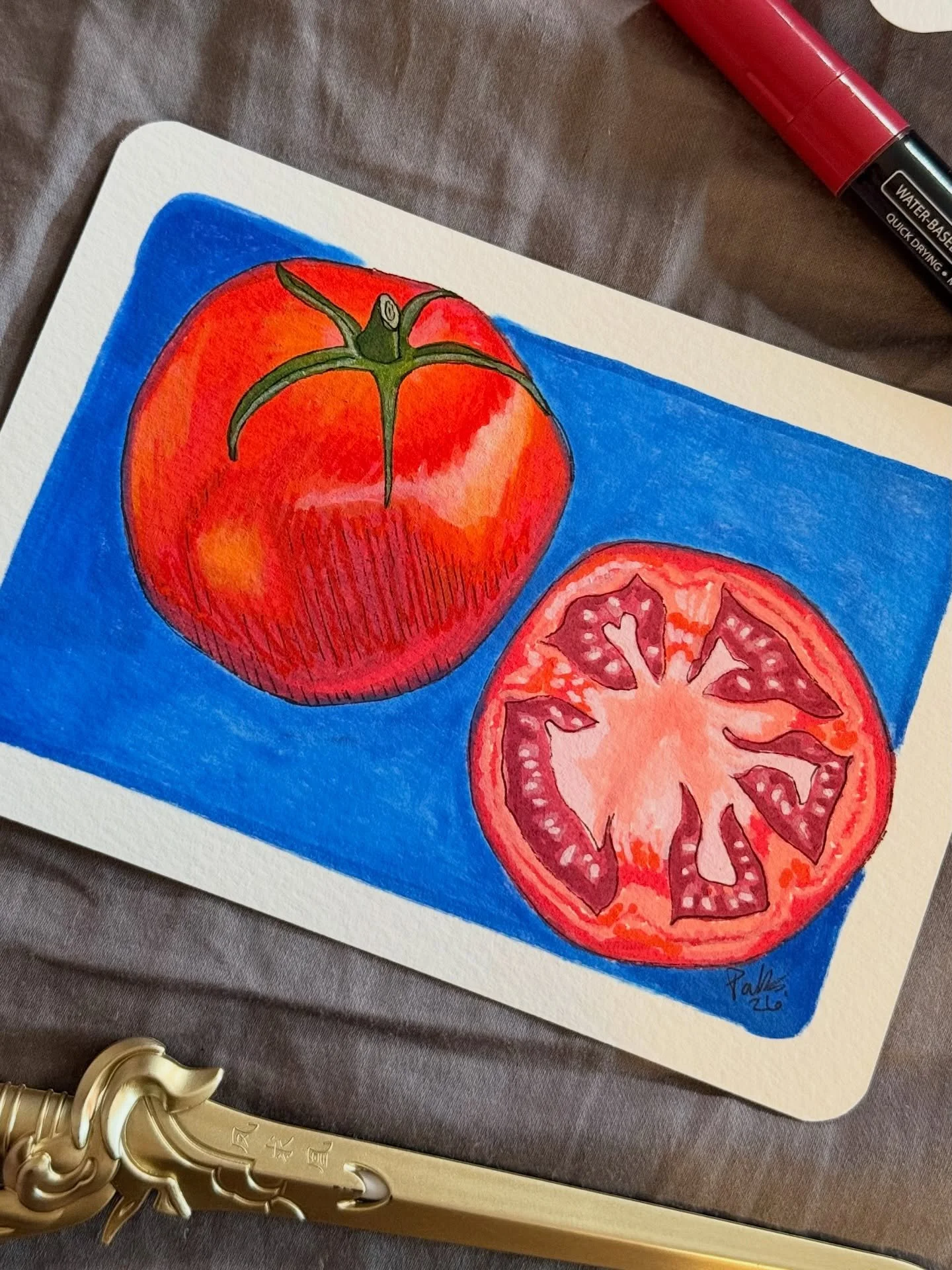 I&rsquo;ve had these watercolor postcards sitting around forever and am finally deciding to put them to good use. I&rsquo;ll have a few at each of my upcoming markets! They&rsquo;ll all be unique and made with acrylic markers and pen. 

I&rsquo;m fee