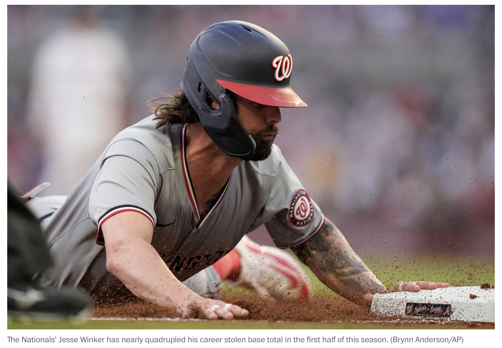 The Nationals’ Jesse Winker reshaped his body and revived his career