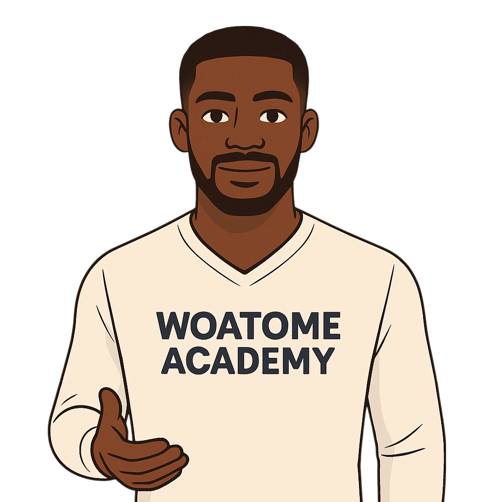 Thomas The Farmer-cist of Woatome Cocoa Academy, using digital tools and techniques to educate cocoa farmers in west Africa via Woatome Technological platforms.