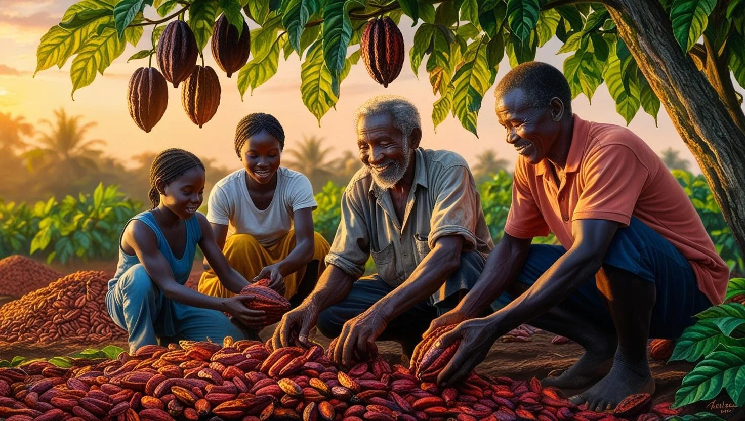 Woatome exports cocoa, kola, palm kernel shells, kernel oil, red palm oil & rubber—empowering African co-ops with agritech, traceability & compliance.