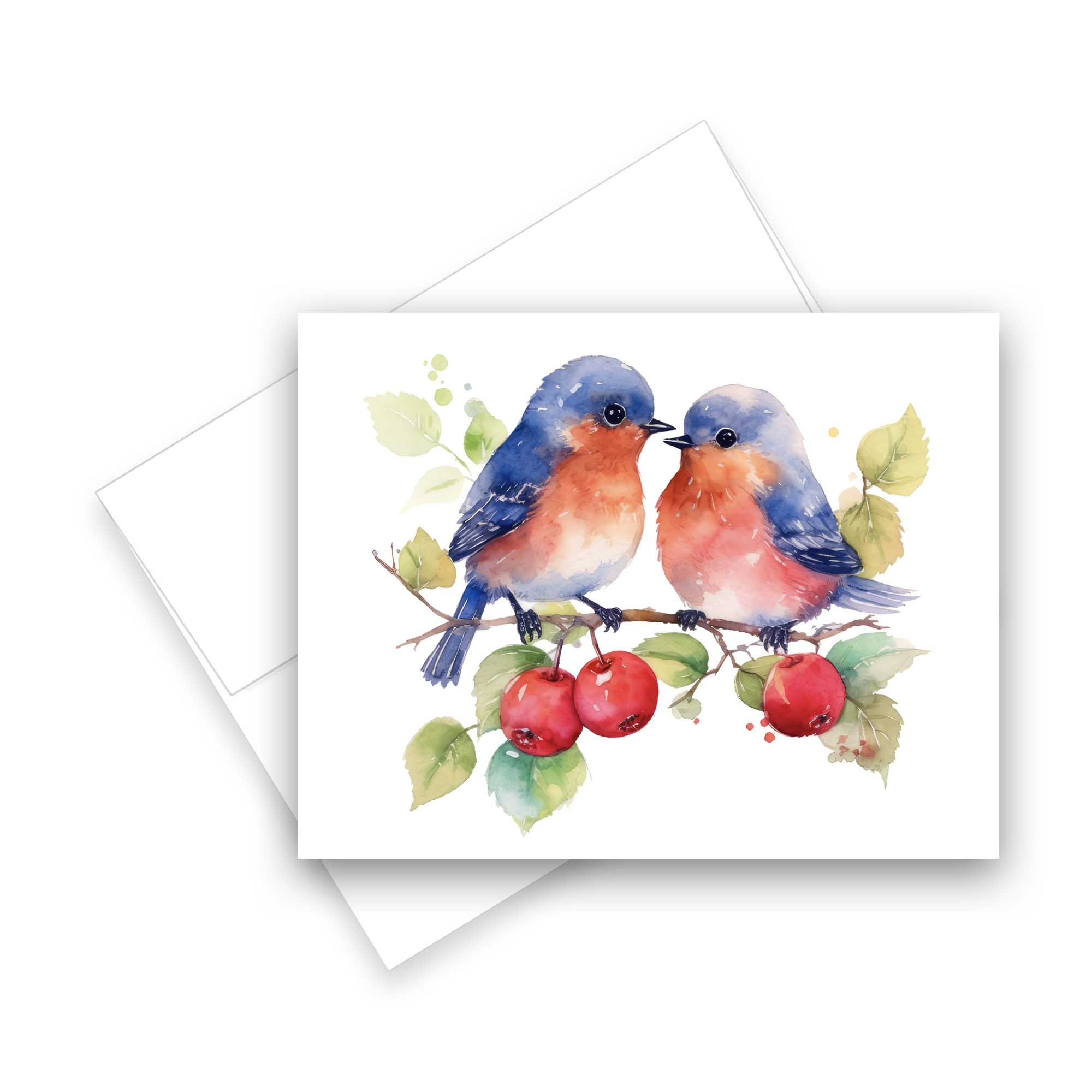 Cards with birds, cute bird cards, greeting card assortment, gift for bird lover, bird cards, notecard set, watercolor cards