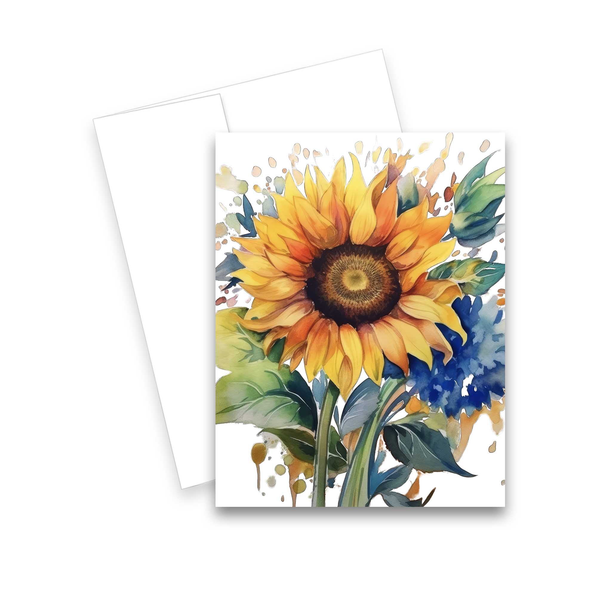 Sunflower cards, sun flower greeting cards, notecards with flowers, assorted greeting card set, cute floral cards, thank you cards, birthday cards, mothers day cards