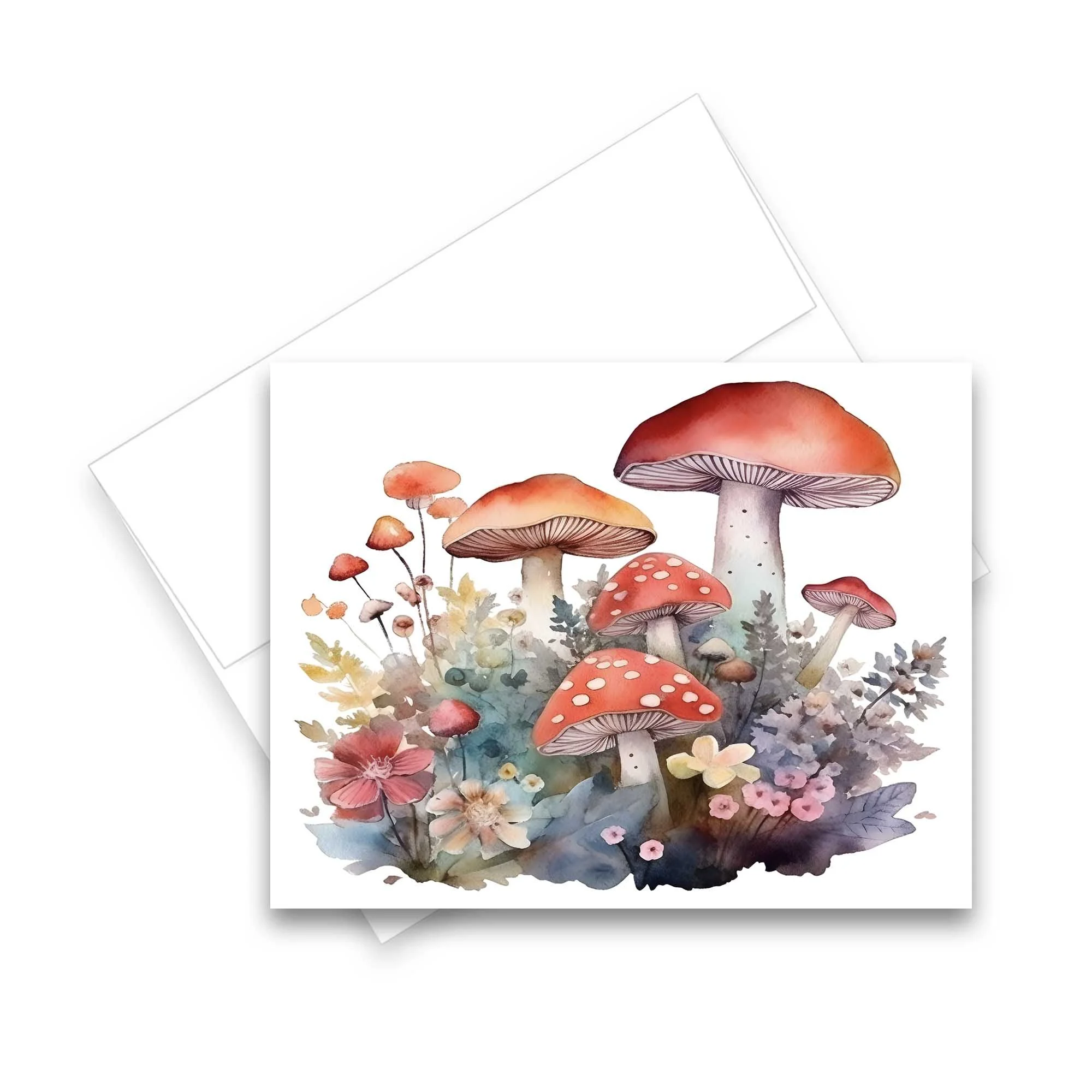 Assorted greeting cards all occasion, mushroom stationery, mushroom stationary set, blank watercolor cards with envelopes, note cards with envelopes blank inside, watercolor cards with envelopes