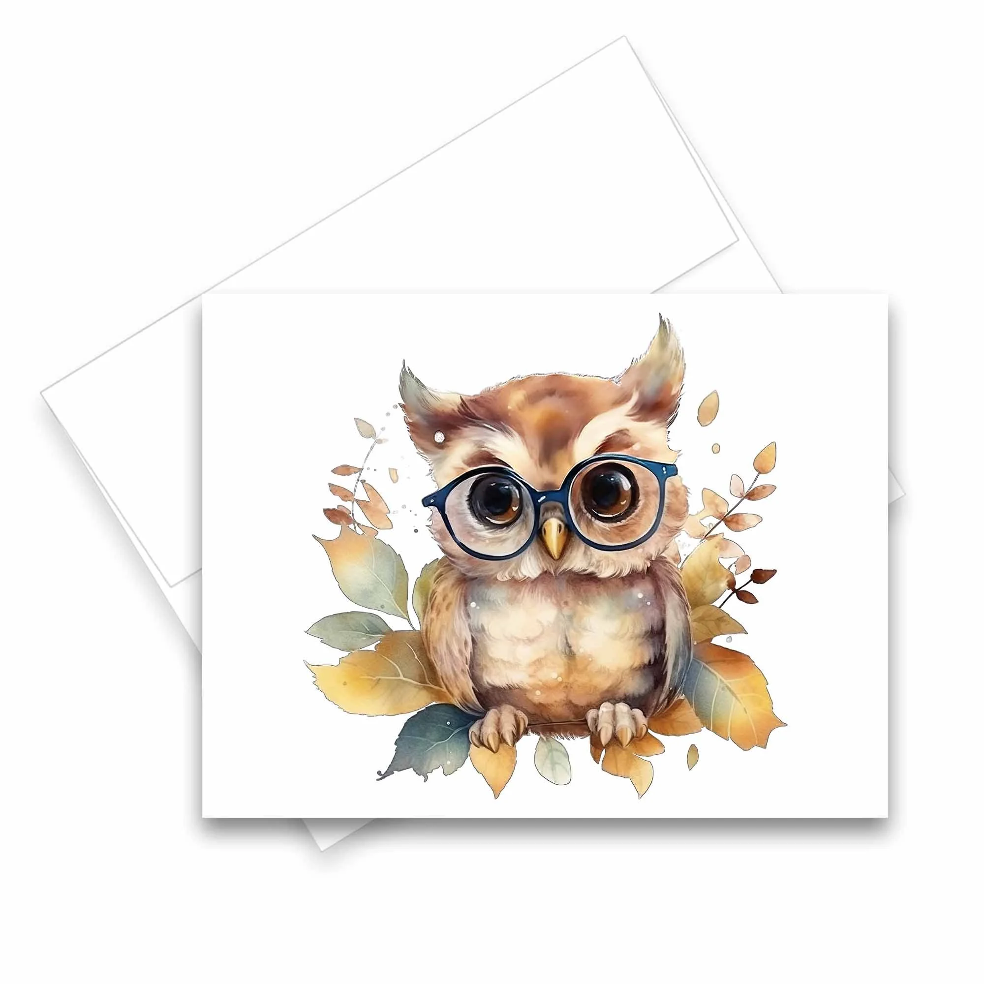 Owl note cards, bird cards, notecards birds, bird greeting cards, blank notecards with envelopes