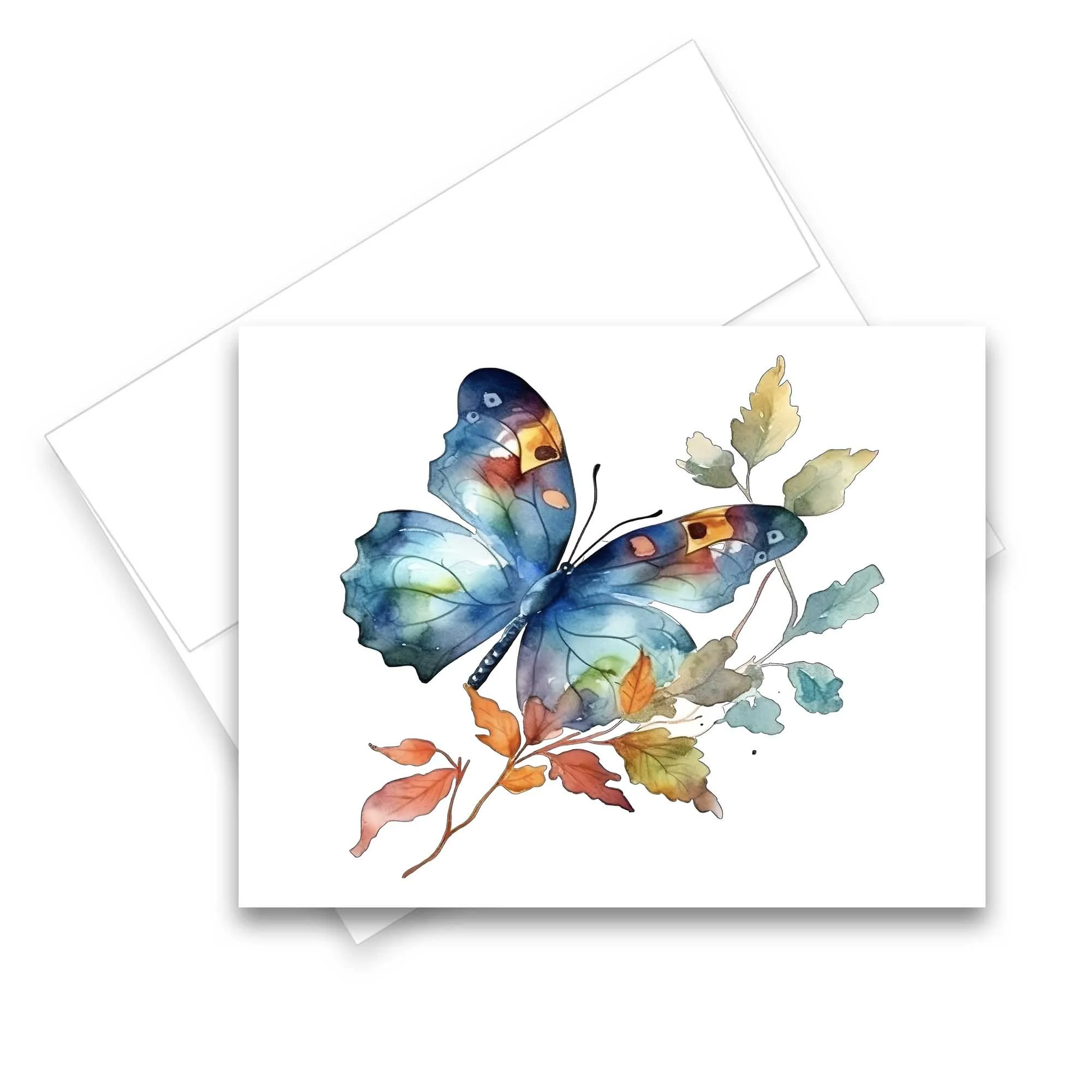 butterfly note cards, butterfly stationery, butterfly cards blank inside, all occasion cards, watercolor thank you cards, greeting card assortment