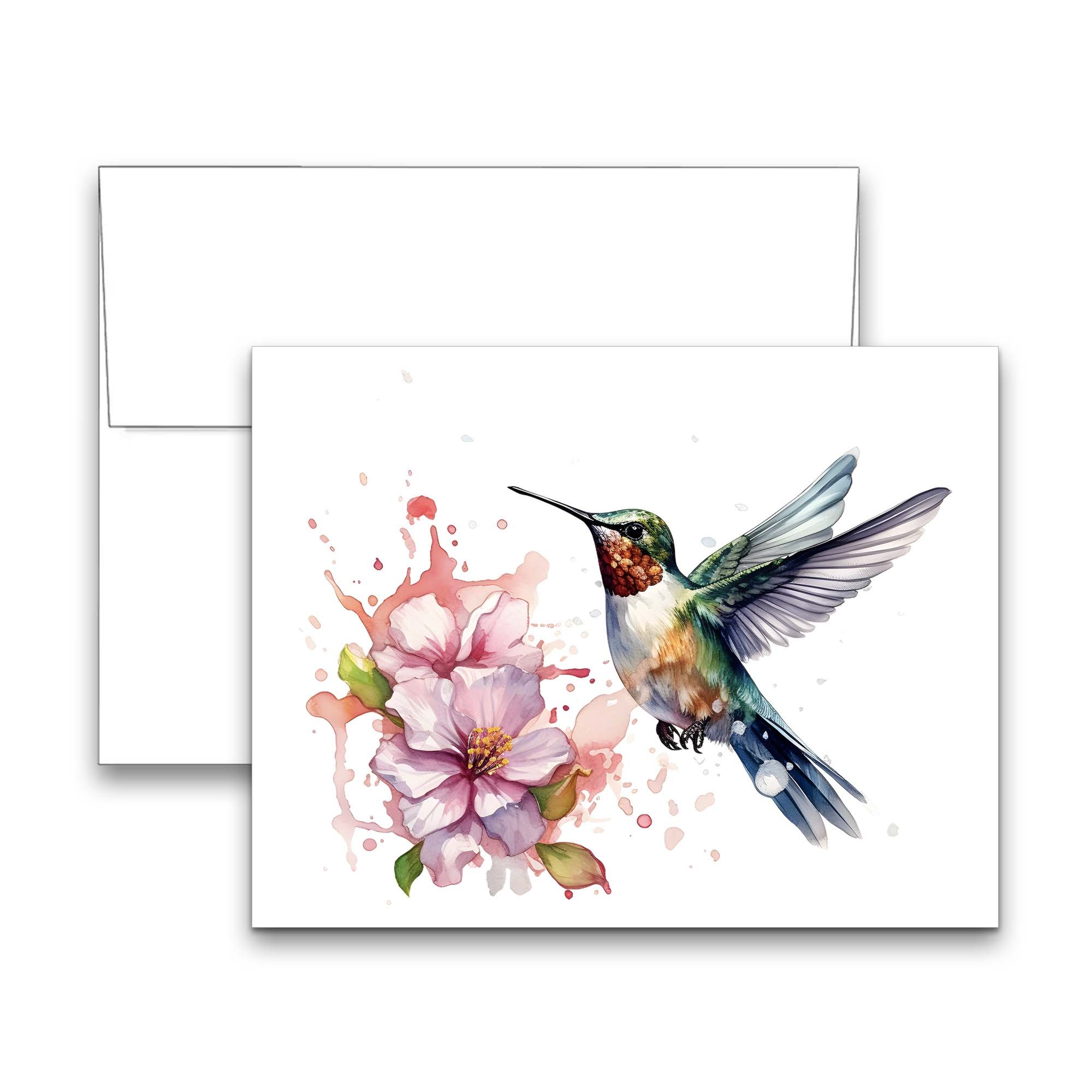 hummingbird note cards, bird cards, notecards birds, bird greeting cards, blank notecards with envelopes