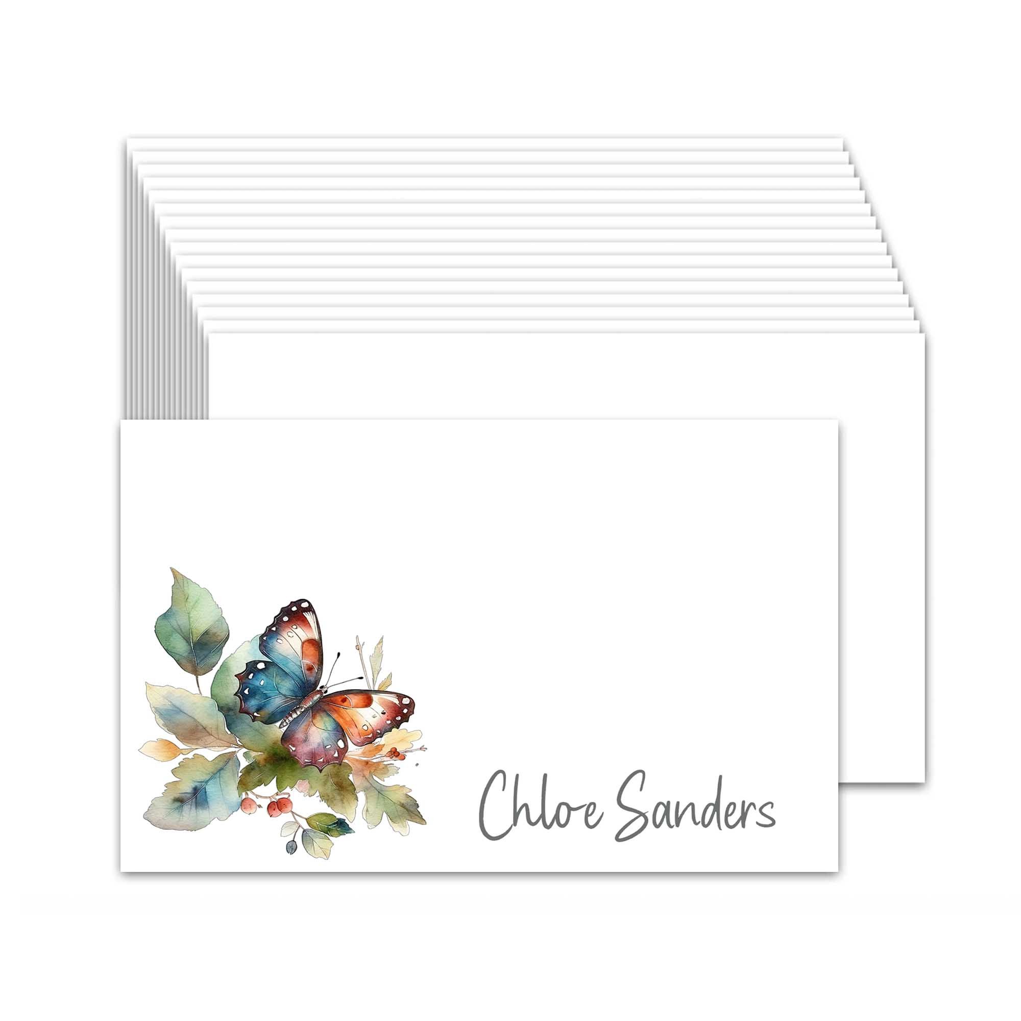 Personalized note cards, personalized note cards for women, * personalized stationery for women, custom floral stationery, name stationery, personalized stationary, floral stationery set