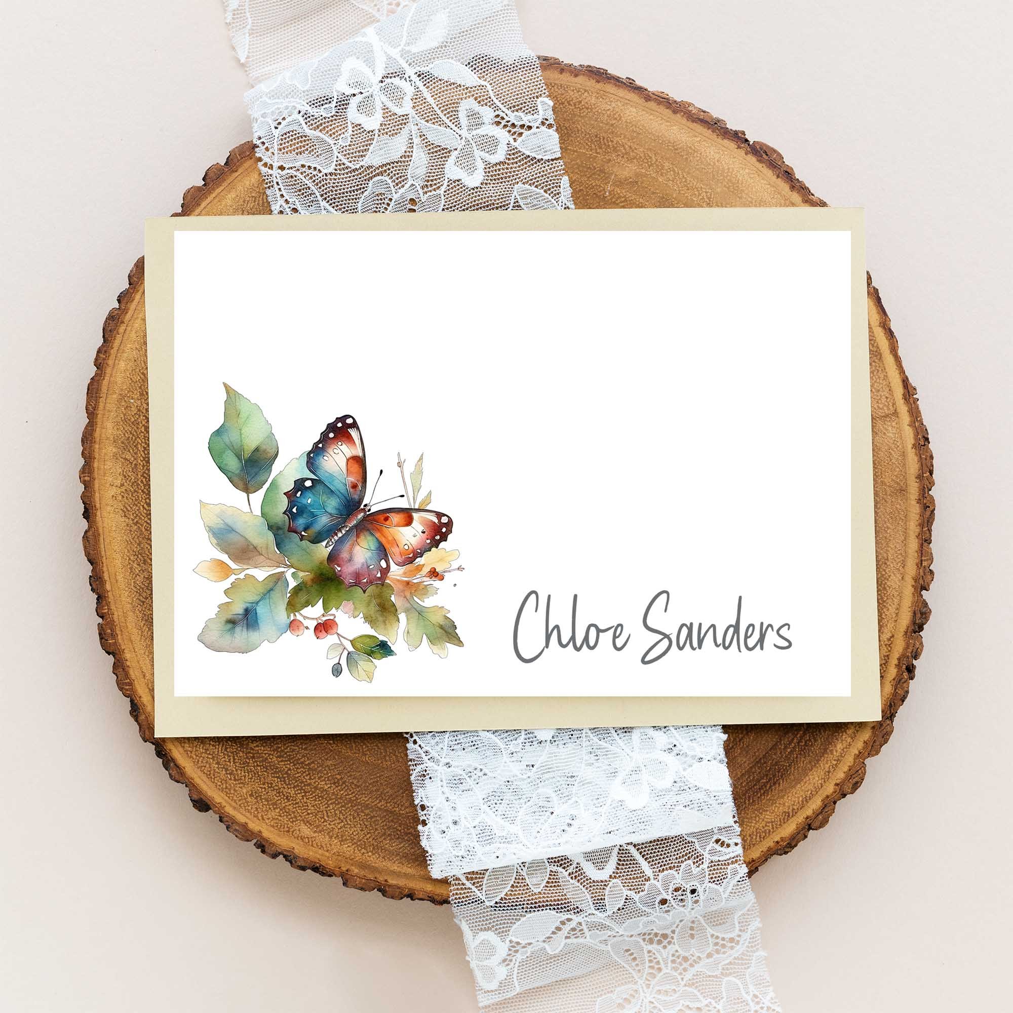 Personalized note cards, personalized note cards for women, * personalized stationery for women, custom floral stationery, name stationery, personalized stationary, floral stationery set