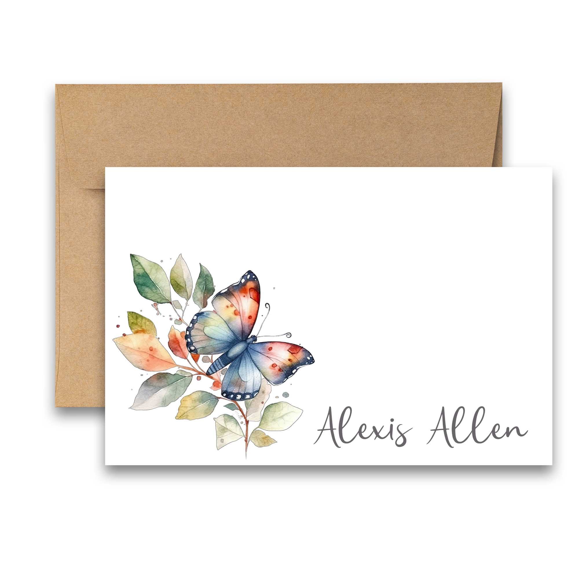 Personalized note cards, personalized note cards for women, * personalized stationery for women, custom floral stationery, name stationery, personalized stationary, floral stationery set