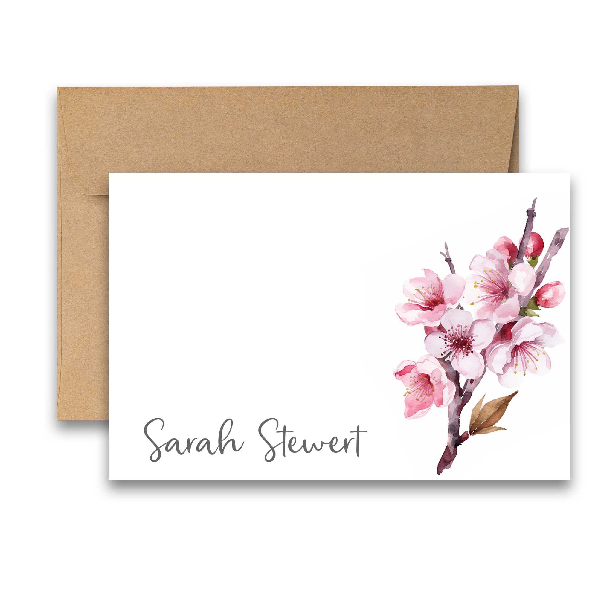 Personalized note cards, personalized note cards for women, * personalized stationery for women, custom floral stationery, name stationery, personalized stationary, floral stationery set