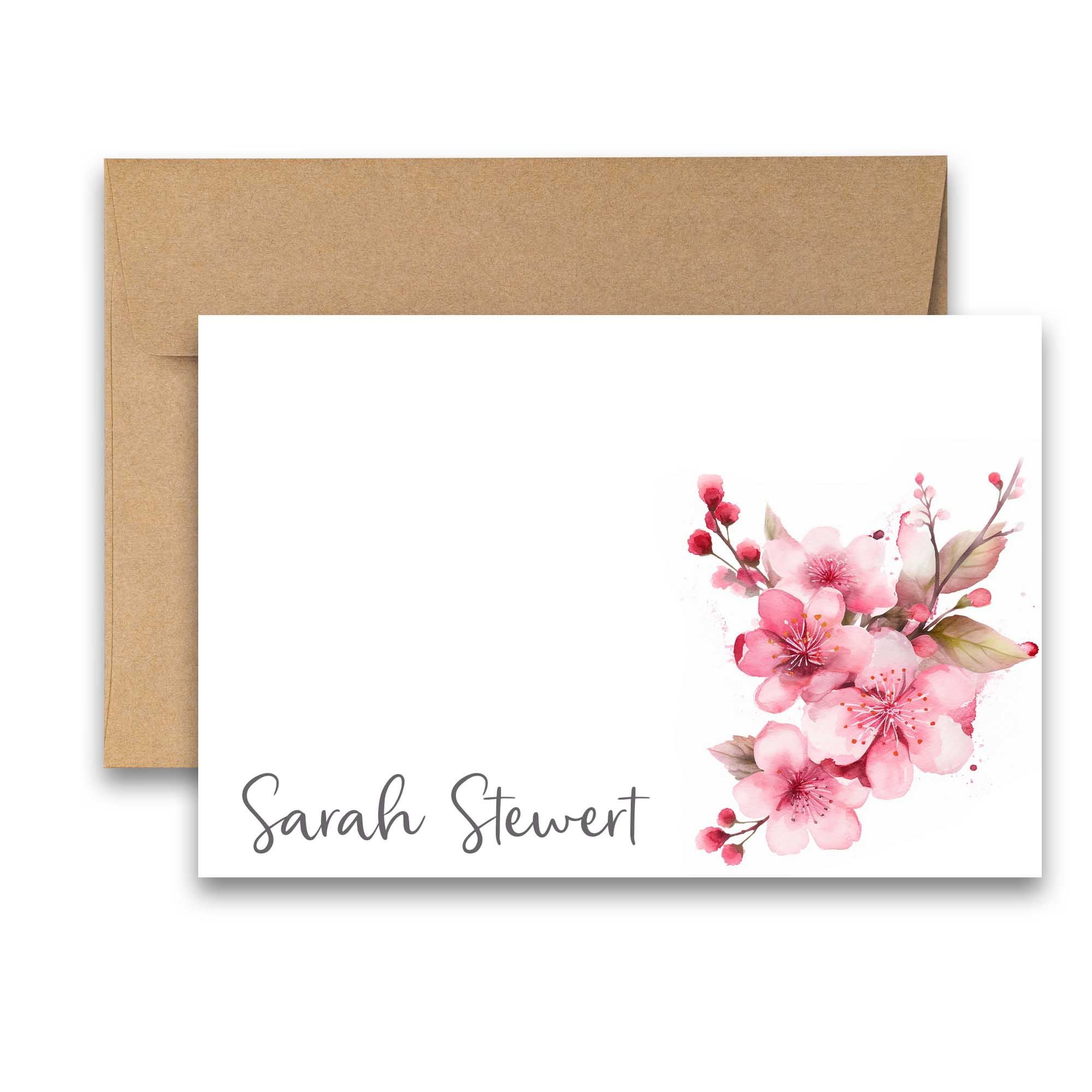 Personalized note cards, personalized note cards for women, * personalized stationery for women, custom floral stationery, name stationery, personalized stationary, floral stationery set