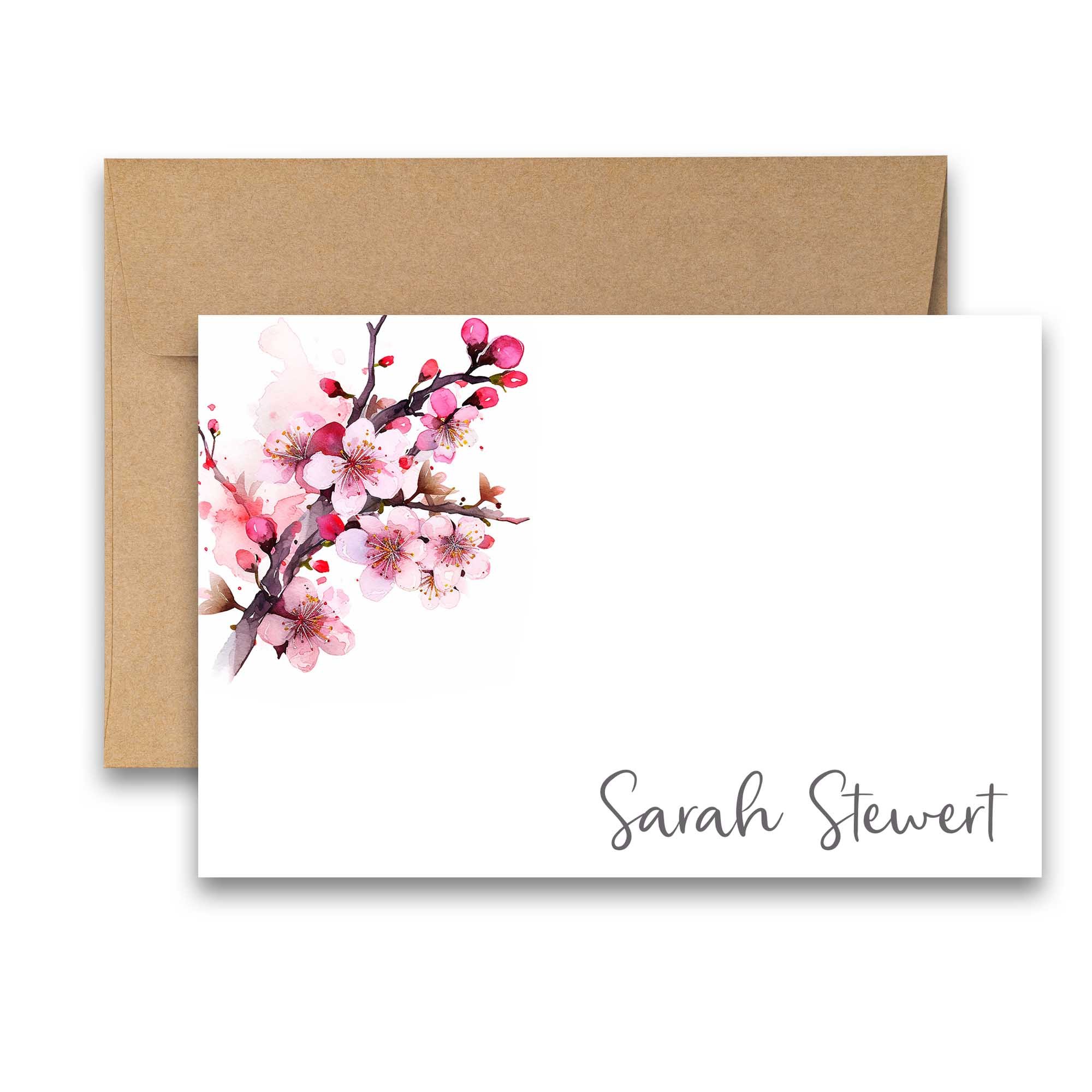 Personalized note cards, personalized note cards for women, * personalized stationery for women, custom floral stationery, name stationery, personalized stationary, floral stationery set