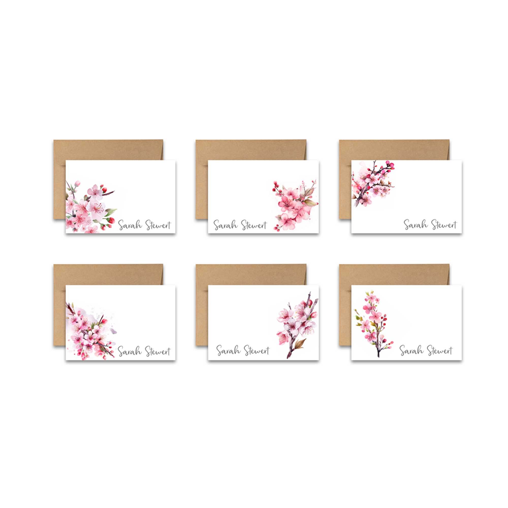 Personalized note cards, personalized note cards for women, * personalized stationery for women, custom floral stationery, name stationery, personalized stationary, floral stationery set