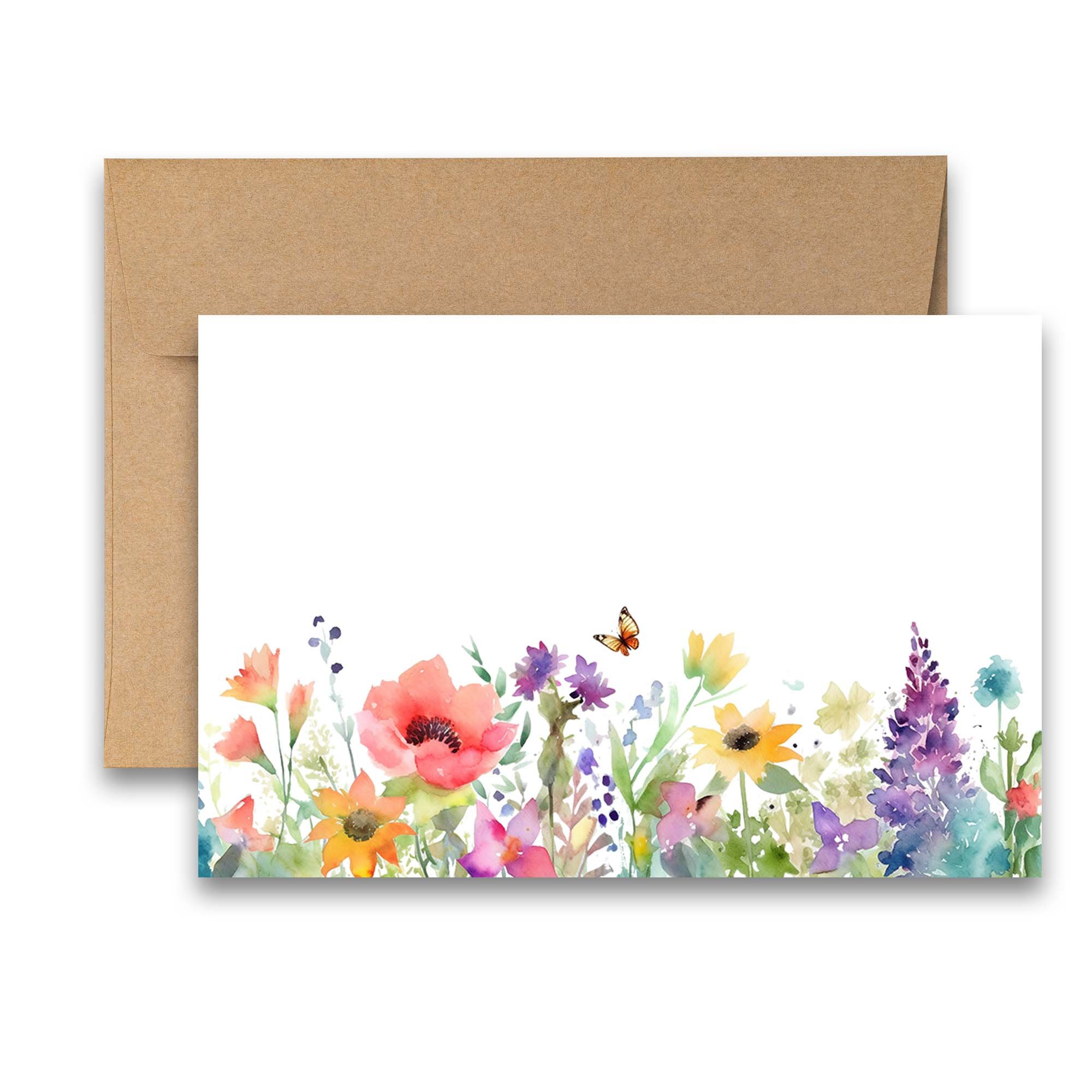 Wildflower cards, flower greeting cards, notecards with flowers, assorted greeting card set, cute floral cards, thank you cards, birthday cards, mothers day cards