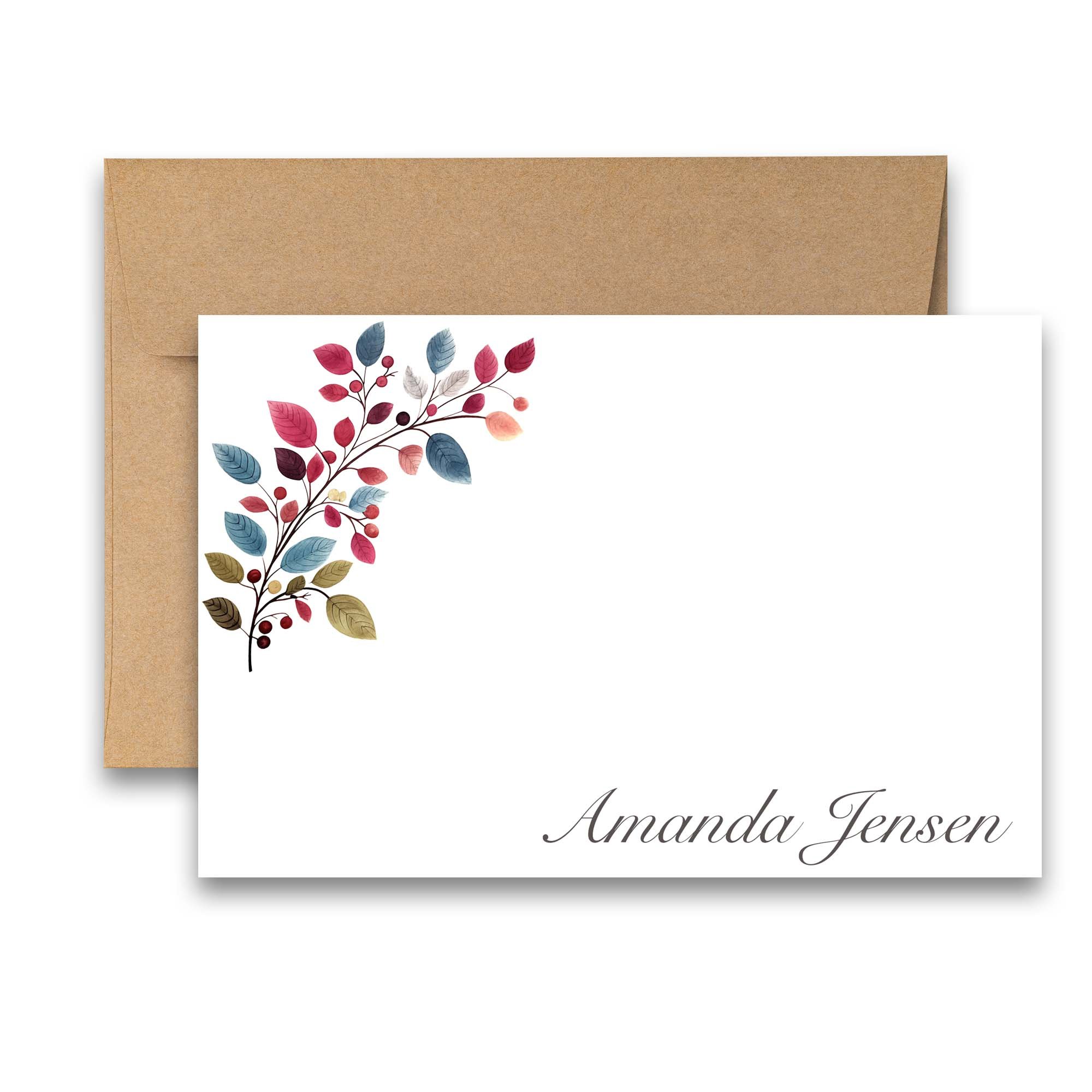 Personalized note cards, personalized note cards for women, personalized stationery for women, custom floral stationery, name stationery, personalized stationary, floral stationery set