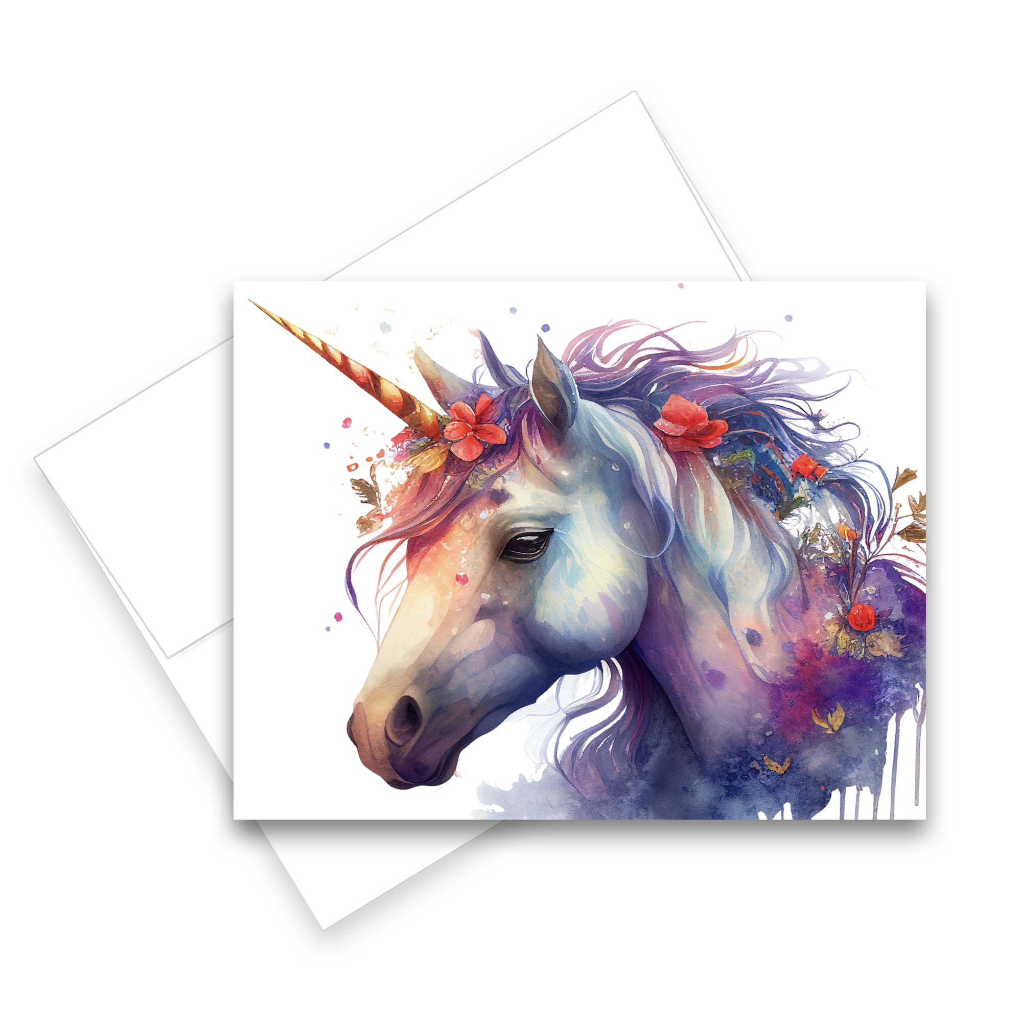 Unicorn greeting cards, all occasion note card set, Animal greeting cards, handmade notecards, greeting cards assortment animals