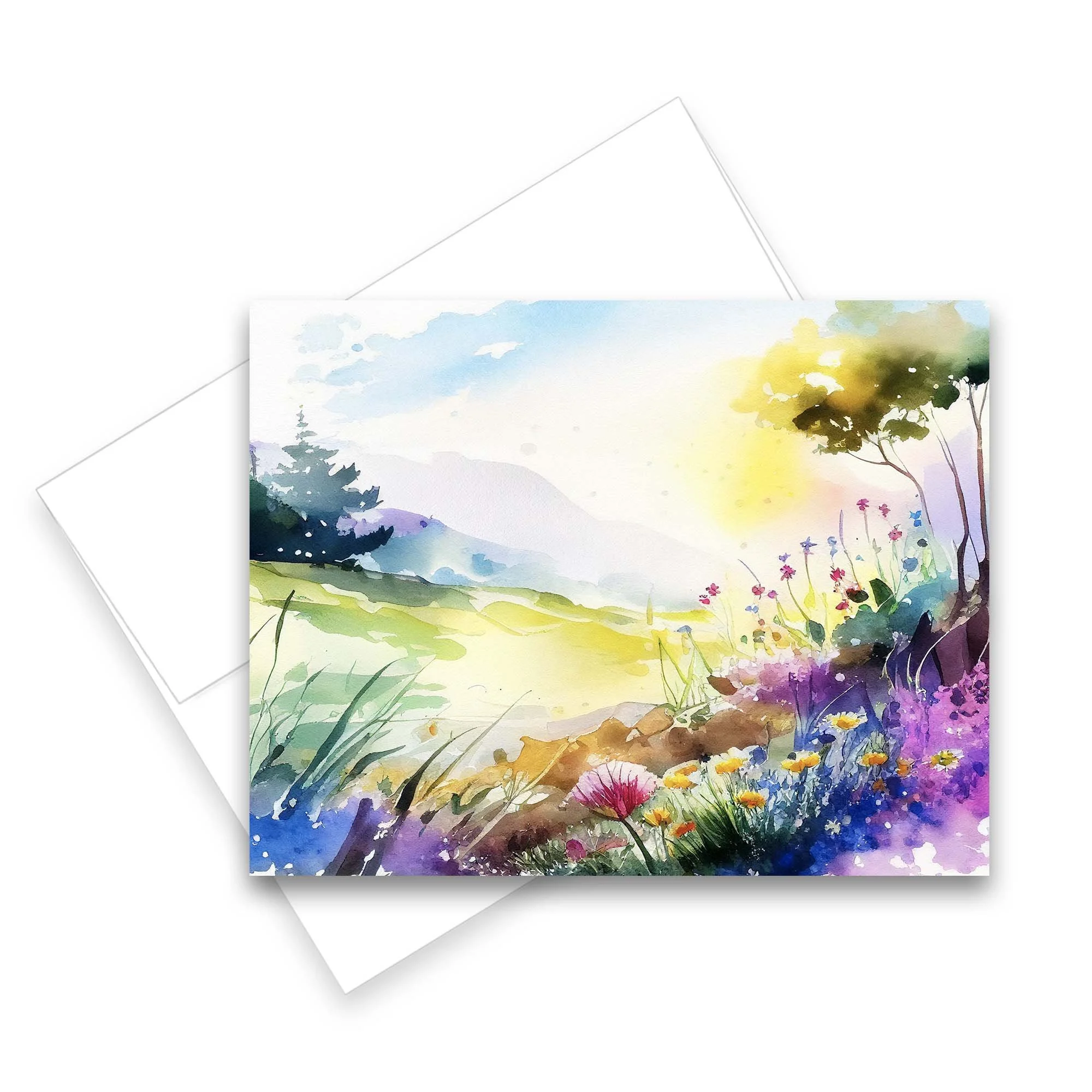 Watercolor Wild flower Notecards, watercolor note cards with envelopes, watercolor stationery paper, watercolor blank cards, blank watercolor cards with envelopes