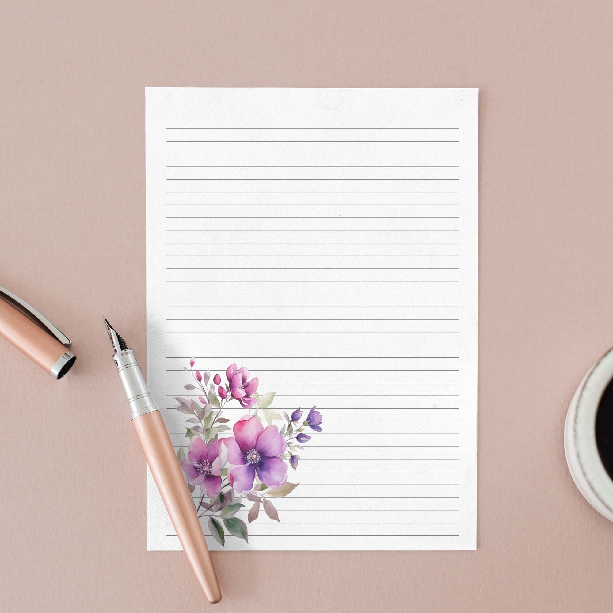 DPE011 web1 Purple wildflower stationery.jpg