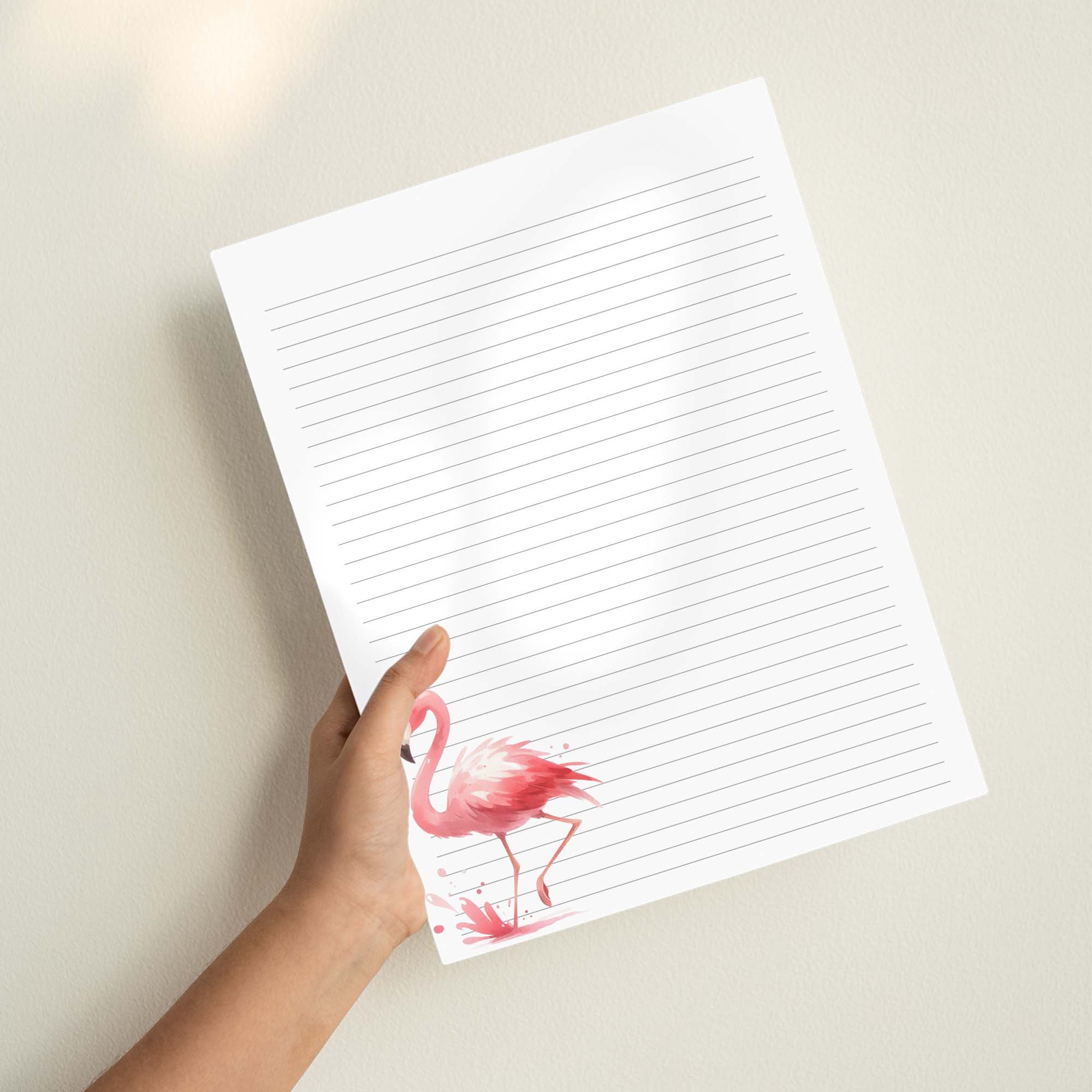 DPE007 web2 cute flamingo stationery.jpg