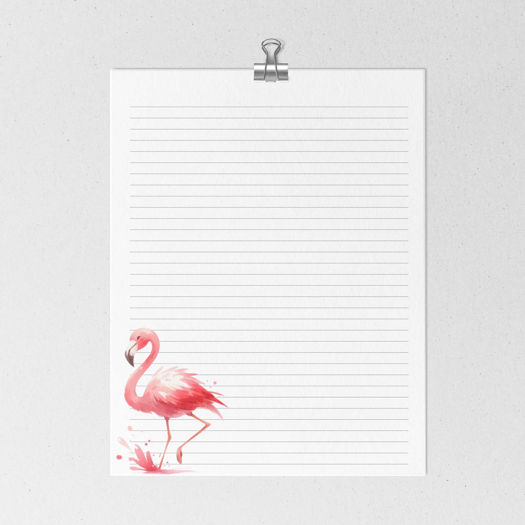 DPE007 web cute flamingo stationery.jpg