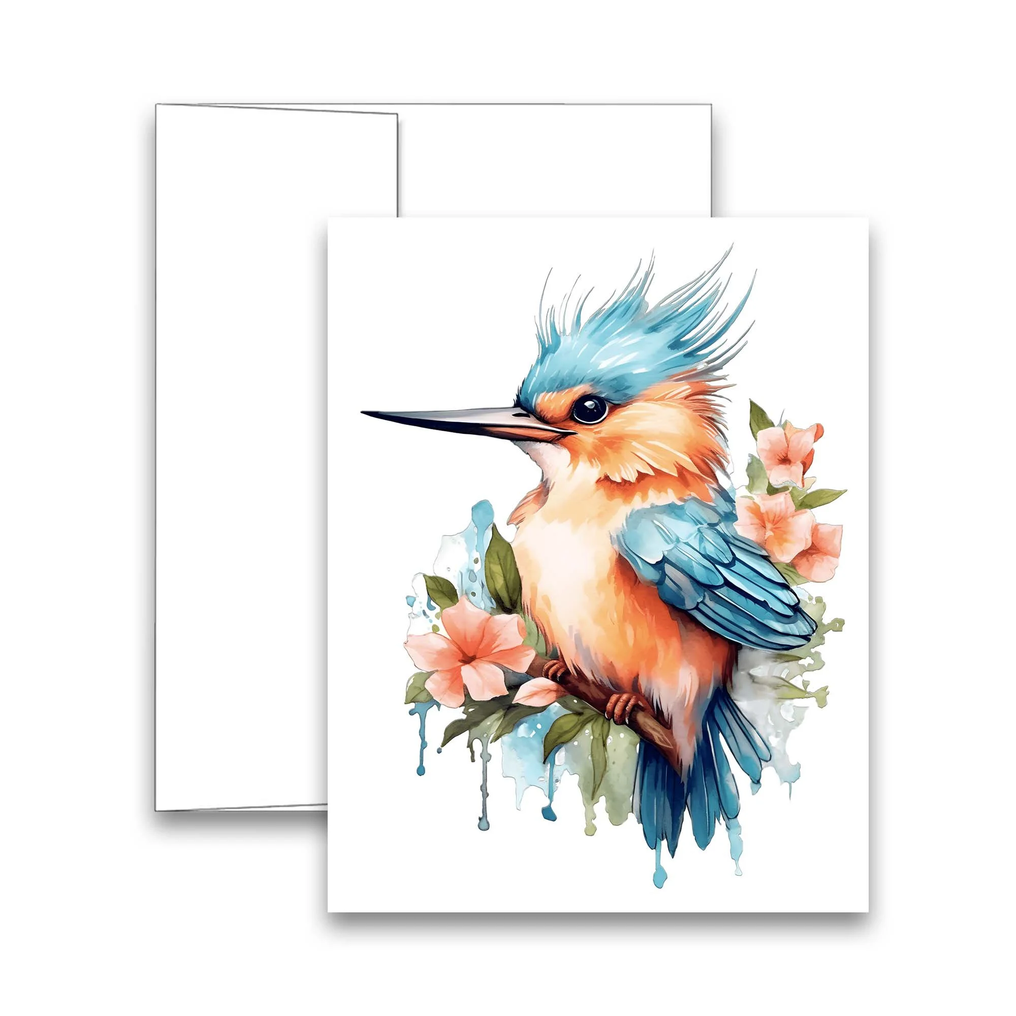 Blue bird blank watercolor cards with envelopes, watercolor cards with envelopes, note cards with envelopes blank inside, watercolor cards, watercolor cards with envelopes