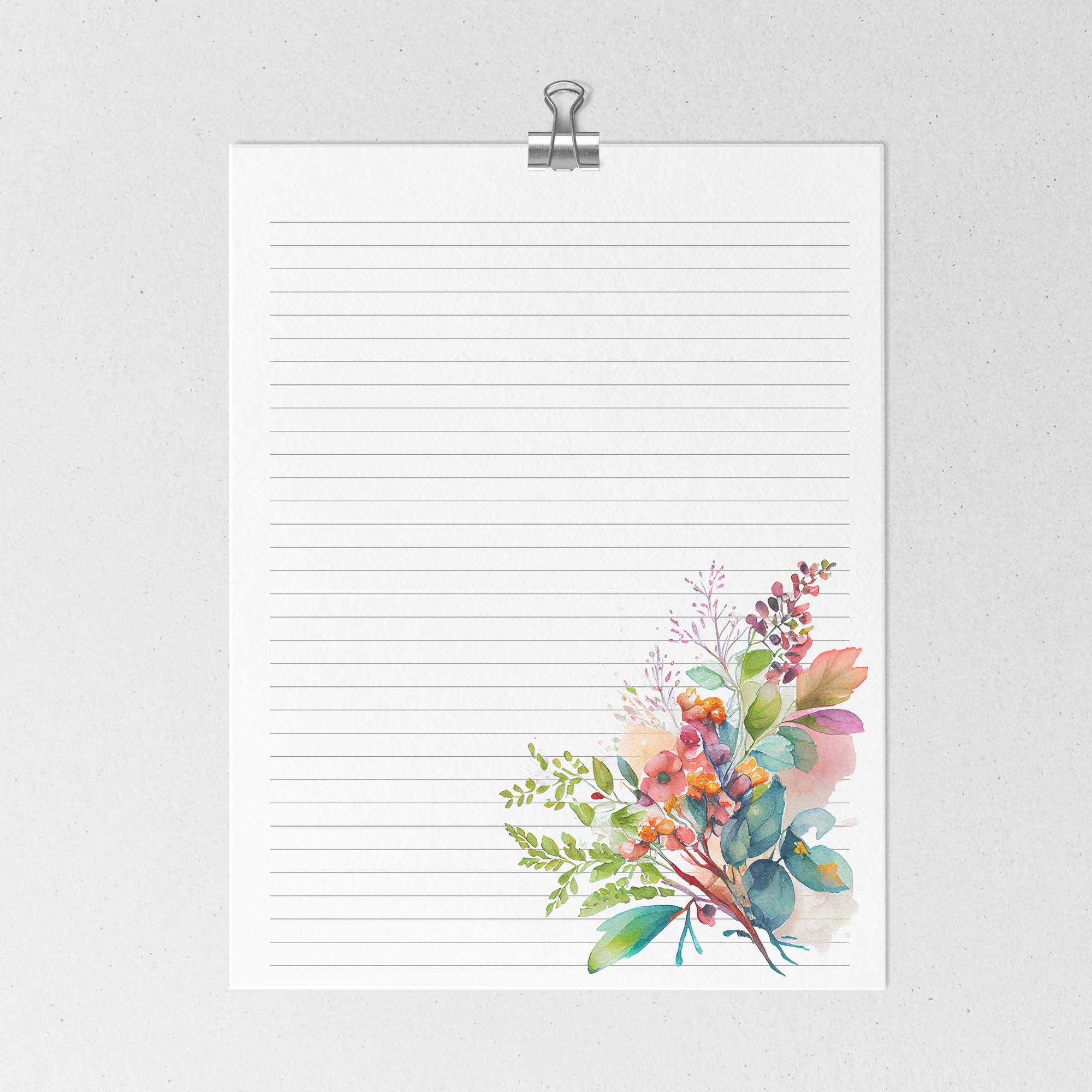 floral stationery, cute stationery, stationary set, stationery set, floral stationary