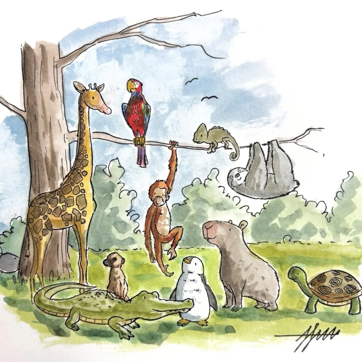 Storybook Zoo Animals