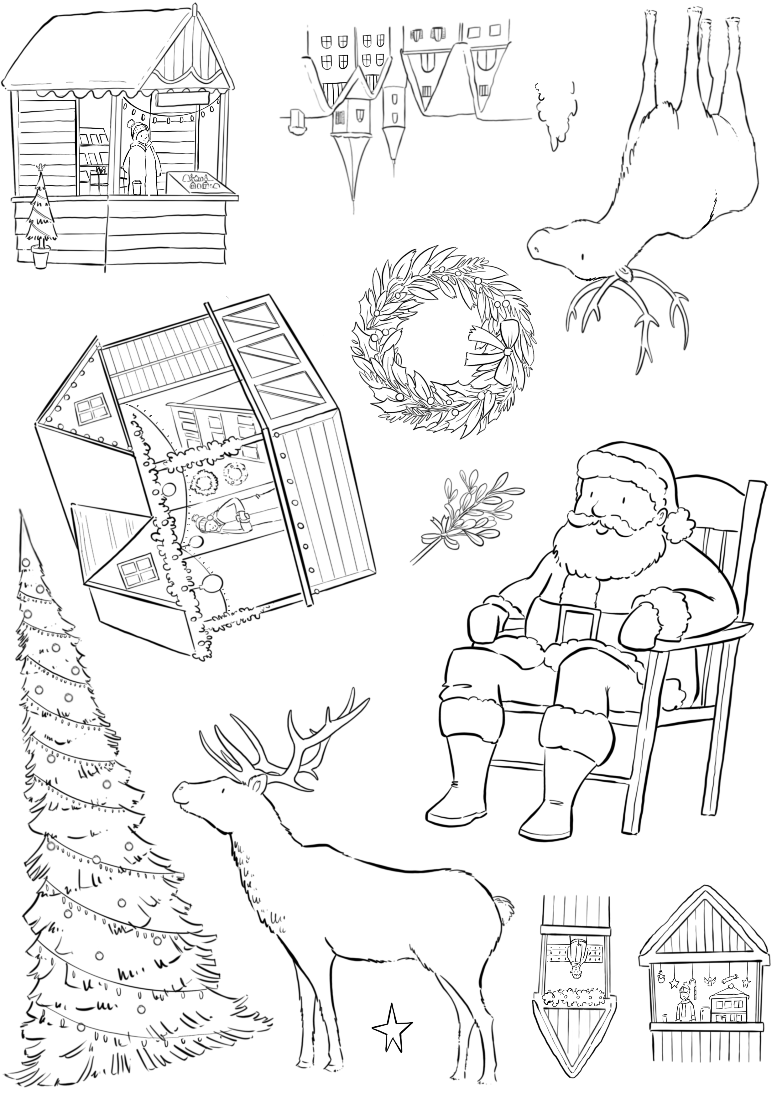 Christmas Market Line art .png