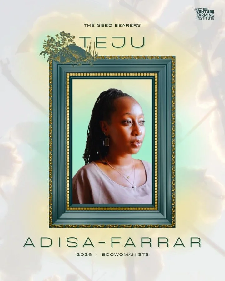 Meet Teju Adisa-Farrar. A 🧶 artist unifying communities around regenerative ecosystems.
:
With spring on the horizon, we open Women's History Month with The Seed Bearers, Afro-Indigenous Eowomanists✨
:
Here we&rsquo;ll share short stories of ecowoma