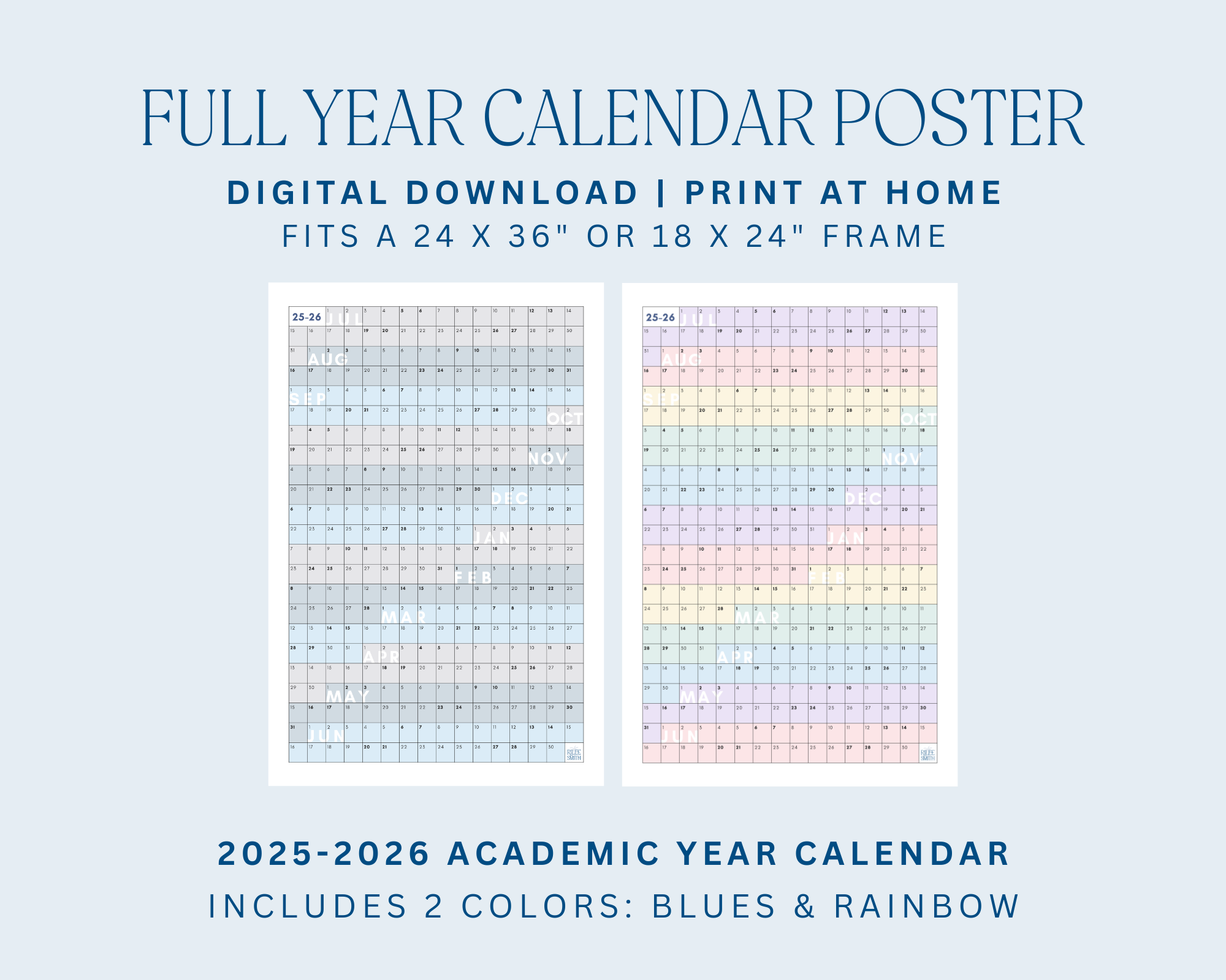 2025-2026 Academic Full Year Calendar