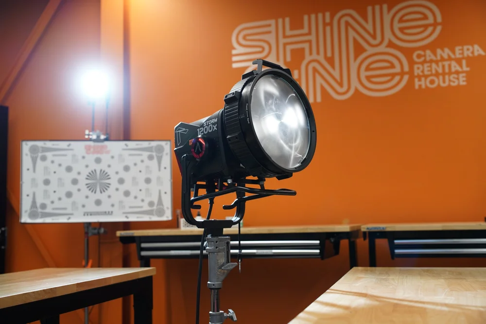 Aputure LED lighting from the Shine Cine rental inventory in Fort Worth