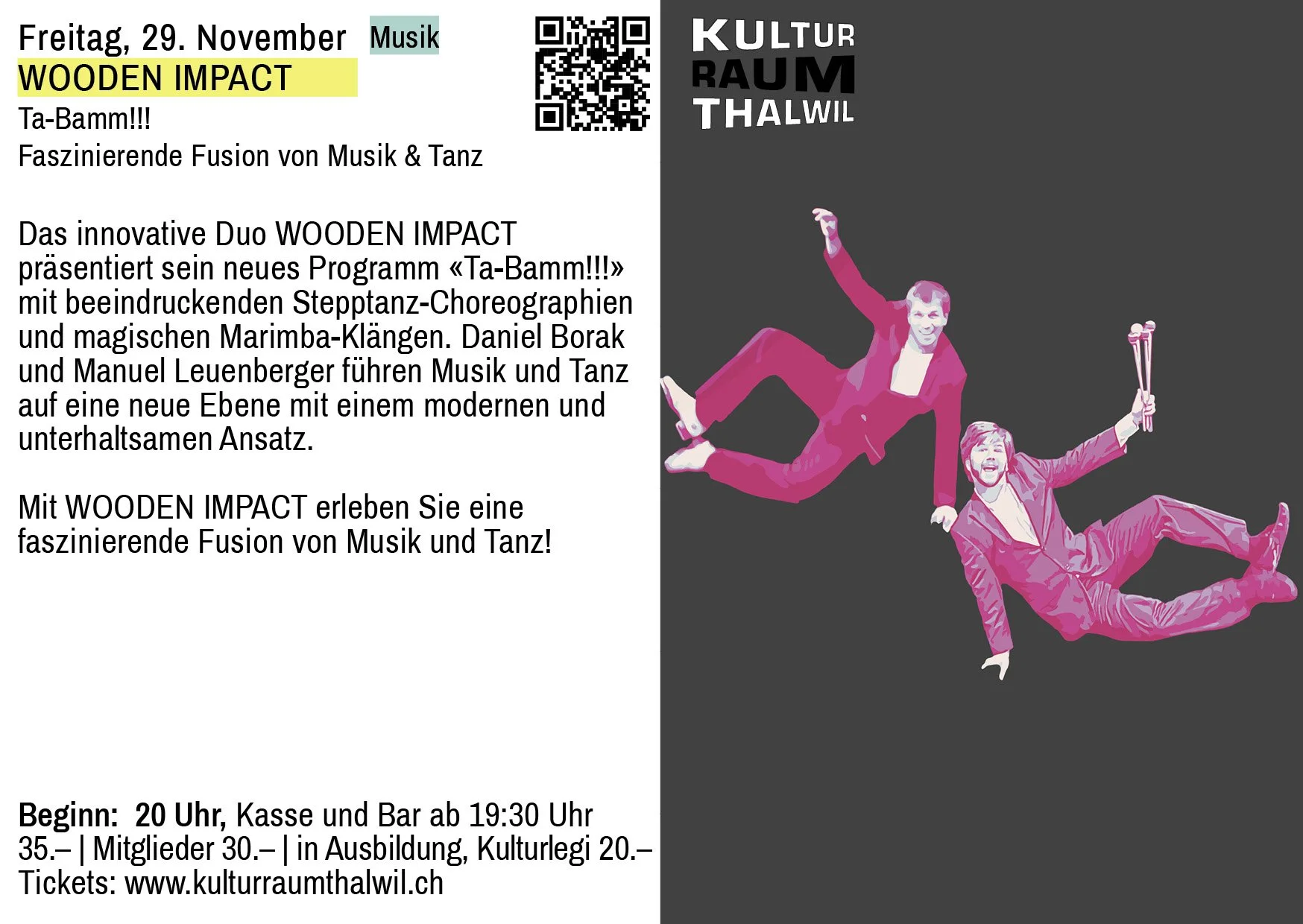 "Ta-Bamm!!!" im Kulturraum Thalwil
