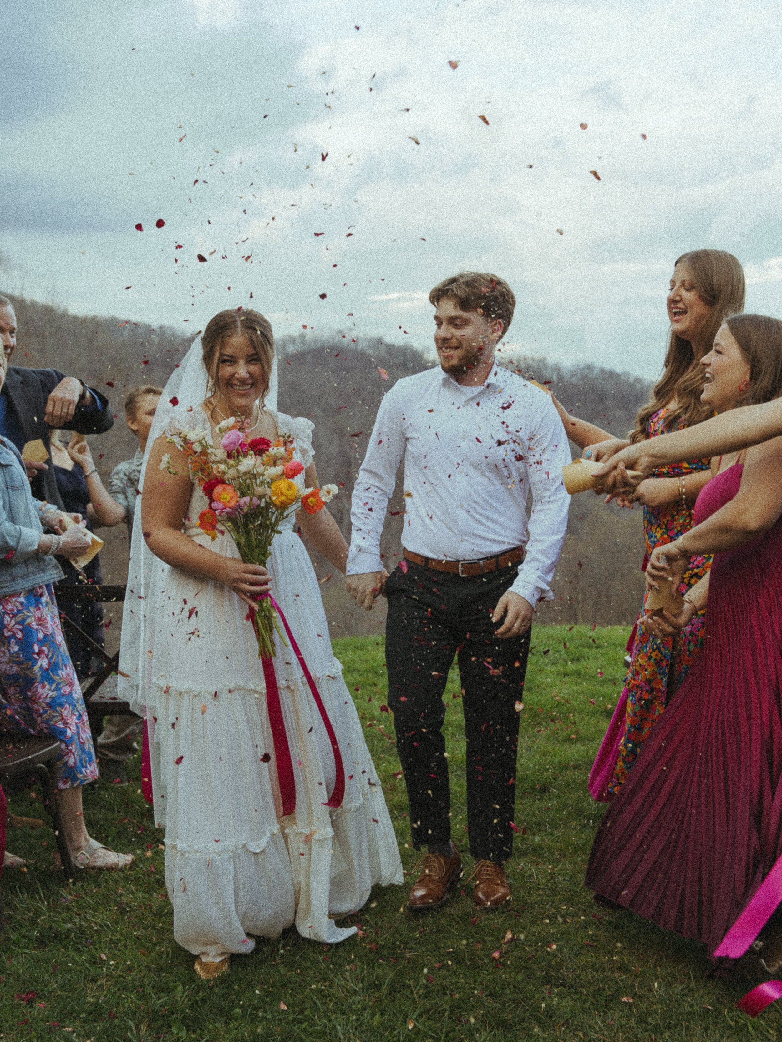 The one where my sister married the love of her life.
Where it poured on us twice, the candles wouldn&rsquo;t stay lit and the mac and cheese absolutely slapped. 
Where Grandma got up and gave a speech prefaced with &ldquo;Now I&rsquo;ve had quite a 