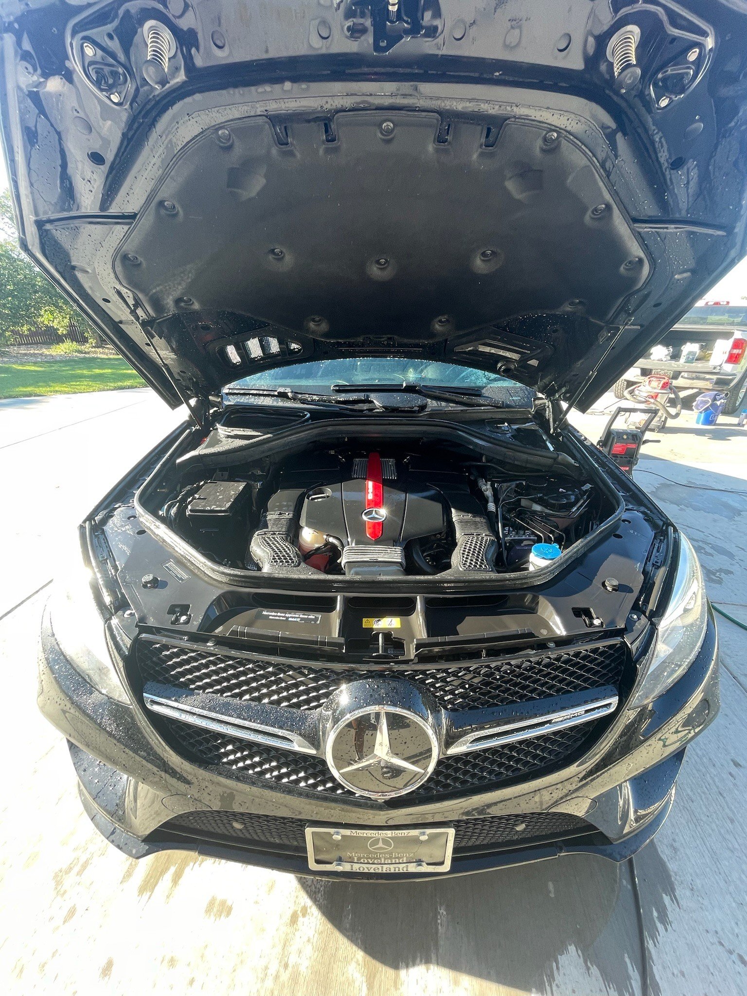 Mercedes Benz Engine Bay Clean