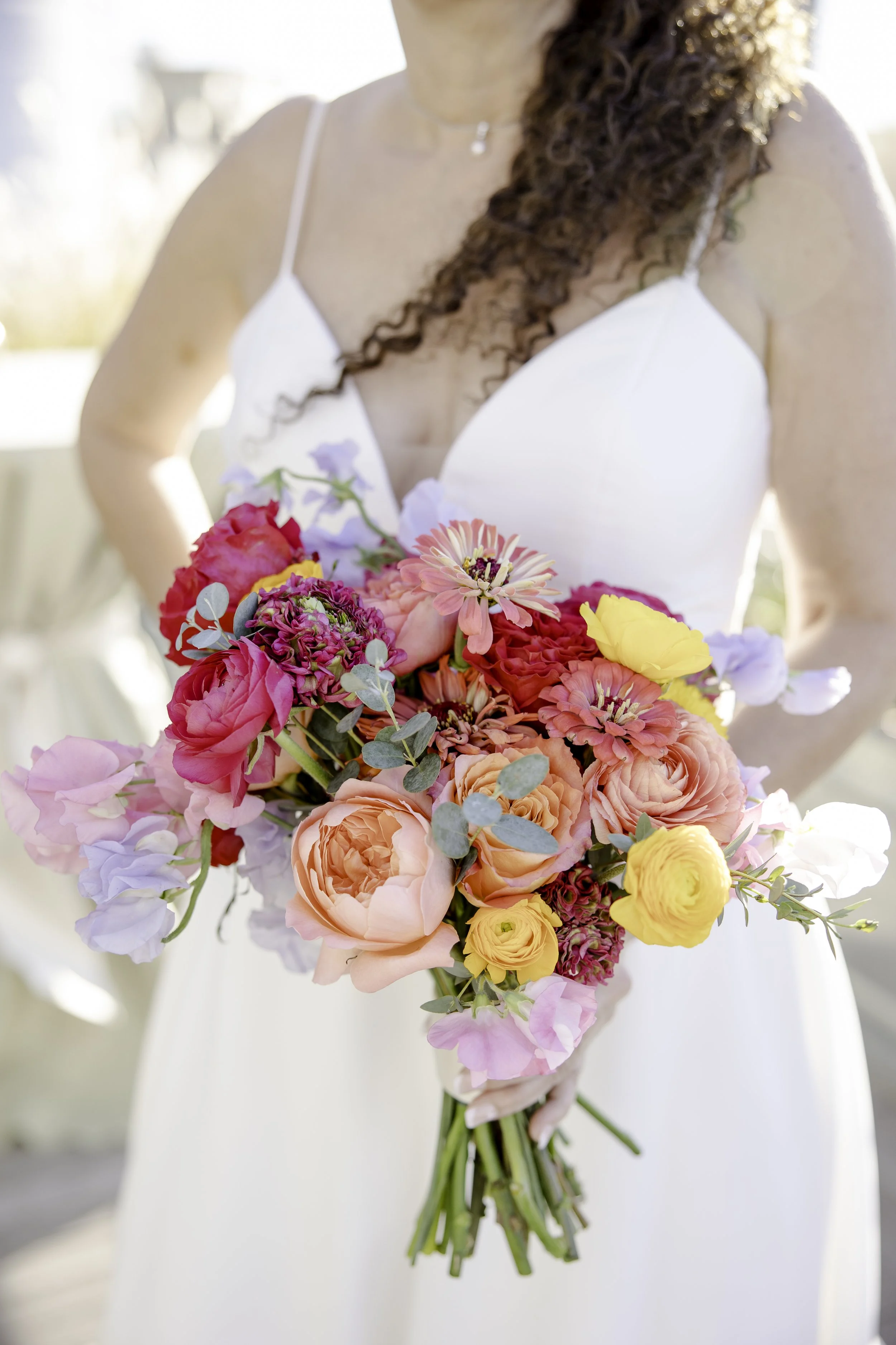 Bright bridal boquet