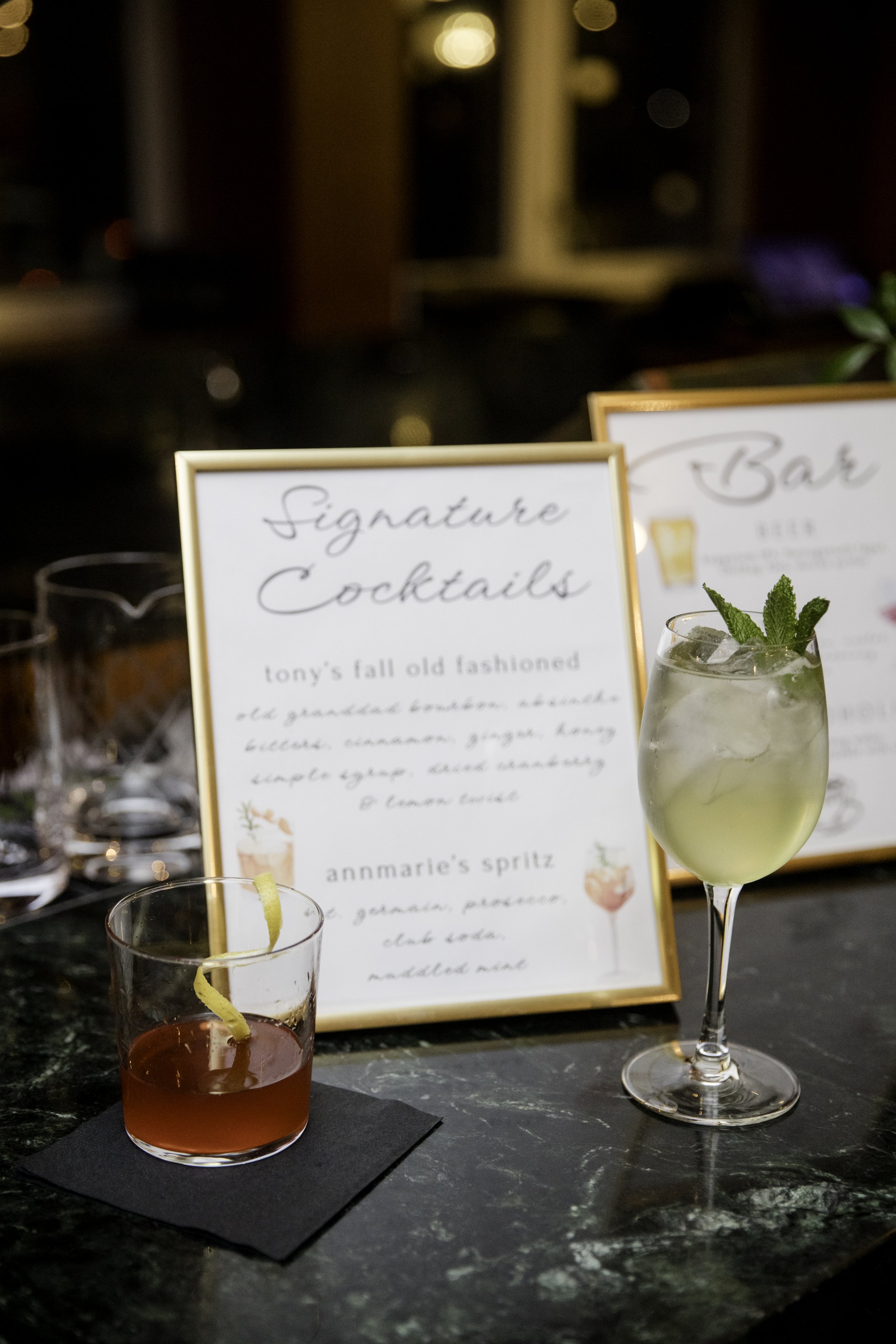 Custom Bar Signs for Signature Cocktails