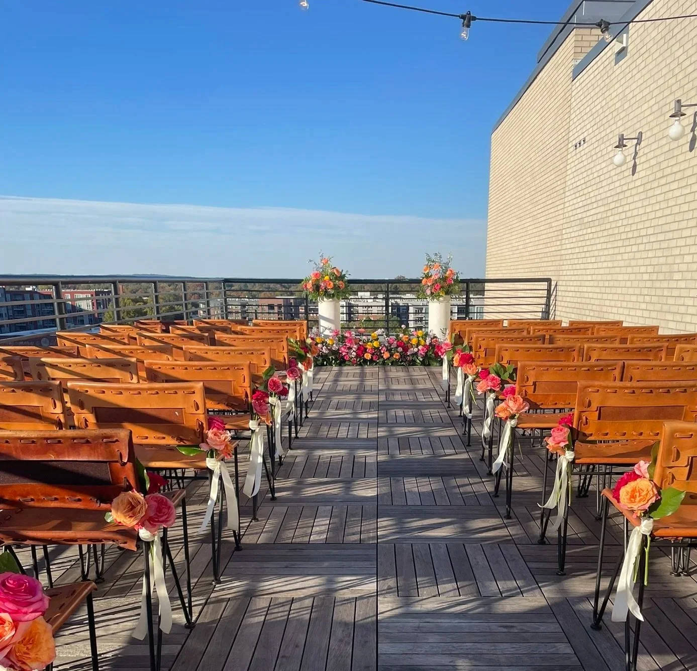 Rooftop alter at the Durham Hotel