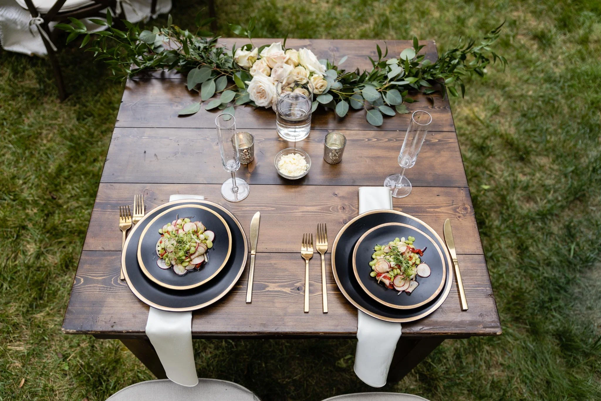 Sweetheart tables allow for a little privacy and space to share a few intimate momments together