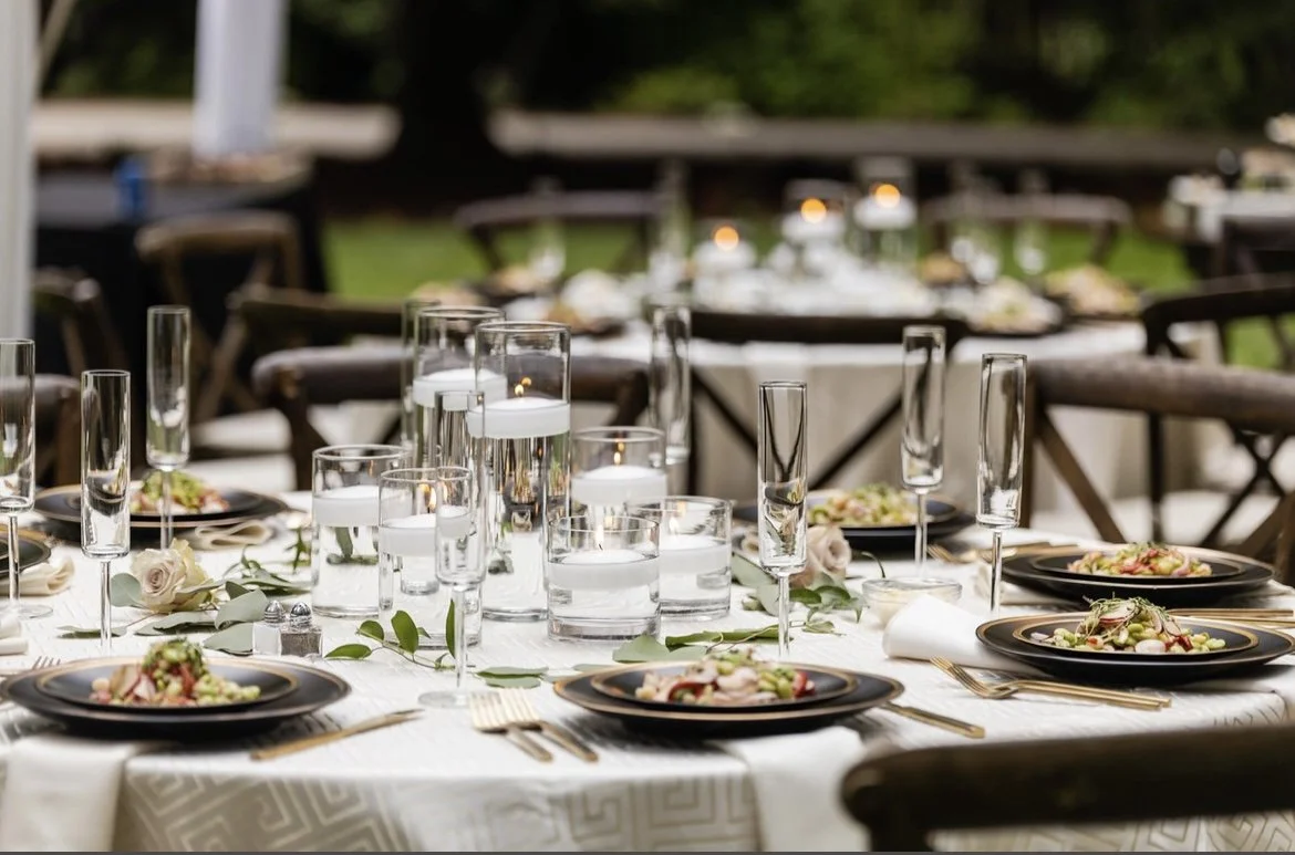 Custom dinner menu for A+R's Chapel Hill  Wedding