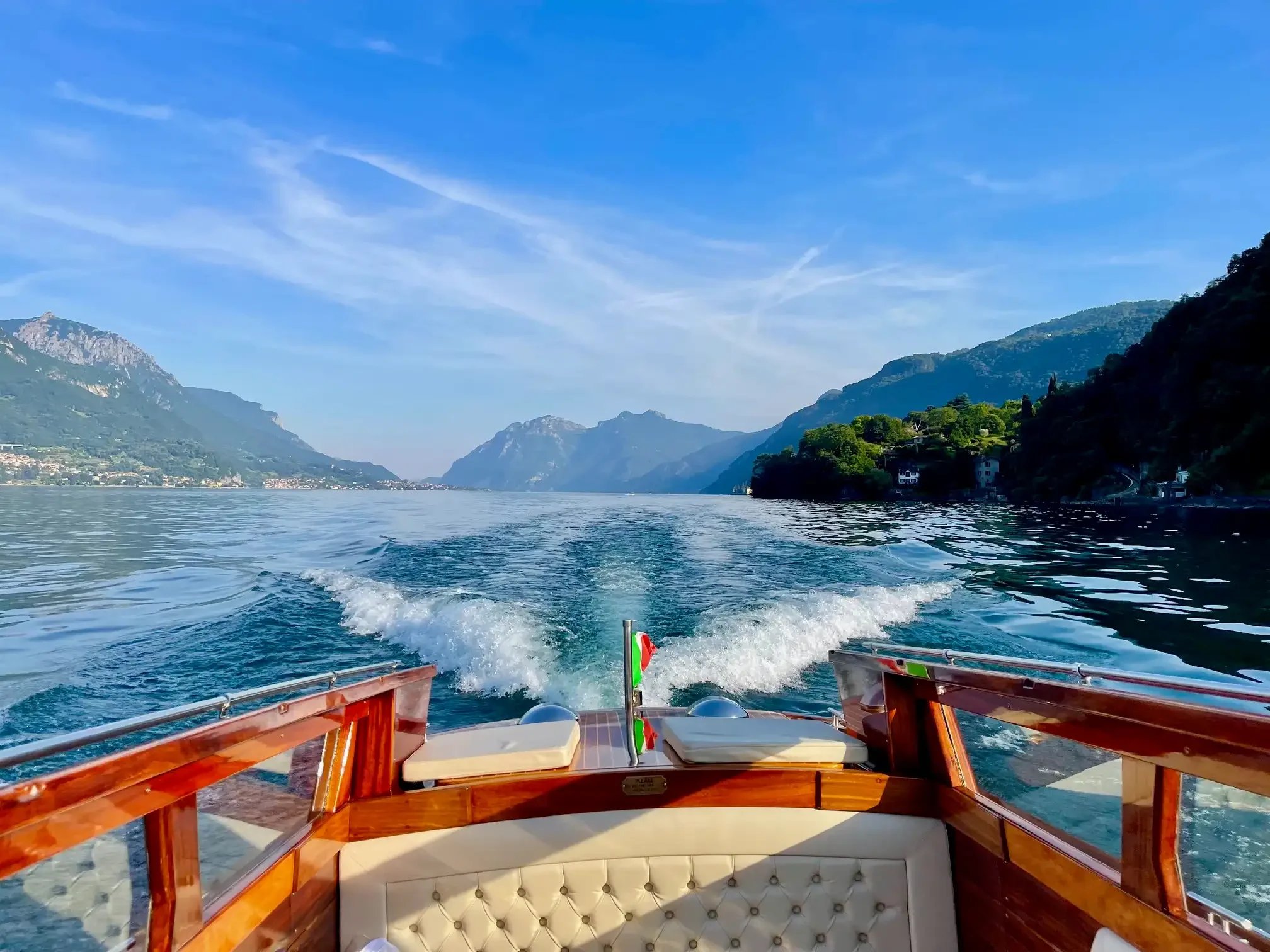 Lake Como boating is always a great answer.