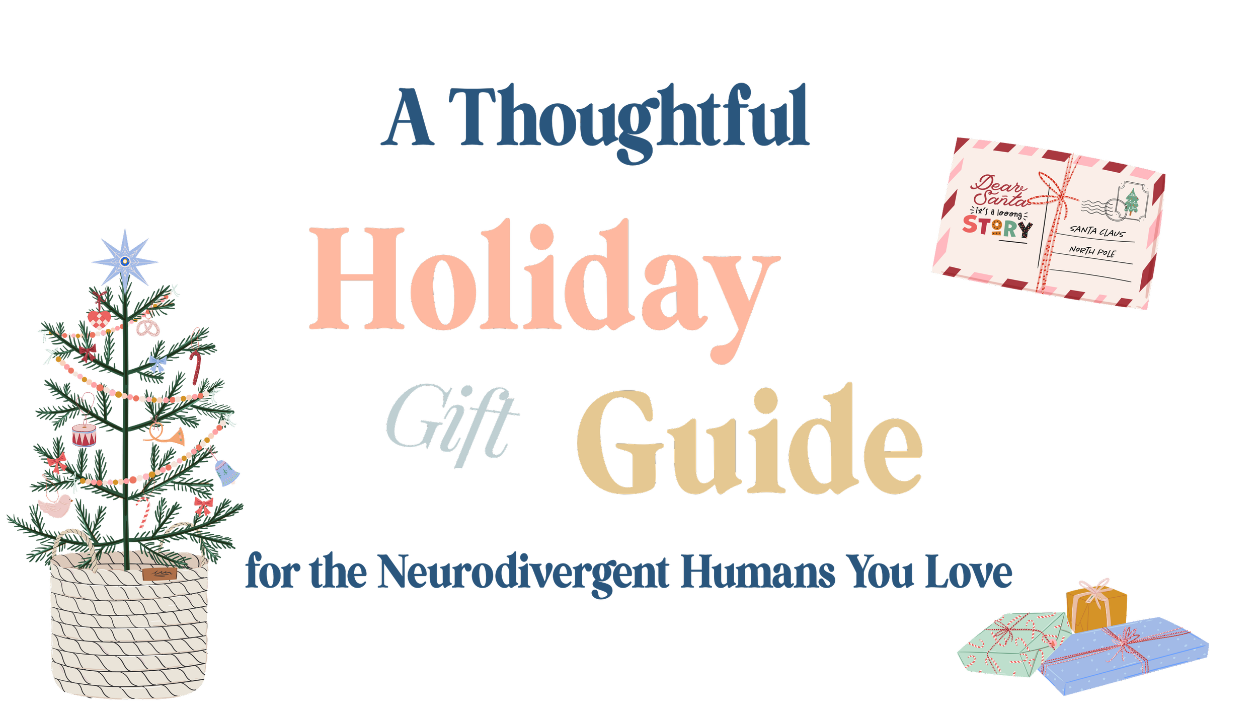 Header graphic for an ADHD gift guide focused on thoughtful and practical gift ideas.