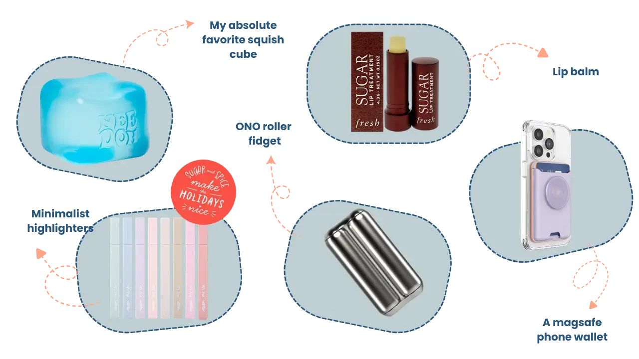 ADHD gift guide graphic featuring curated gift ideas for focus, comfort, and everyday support.