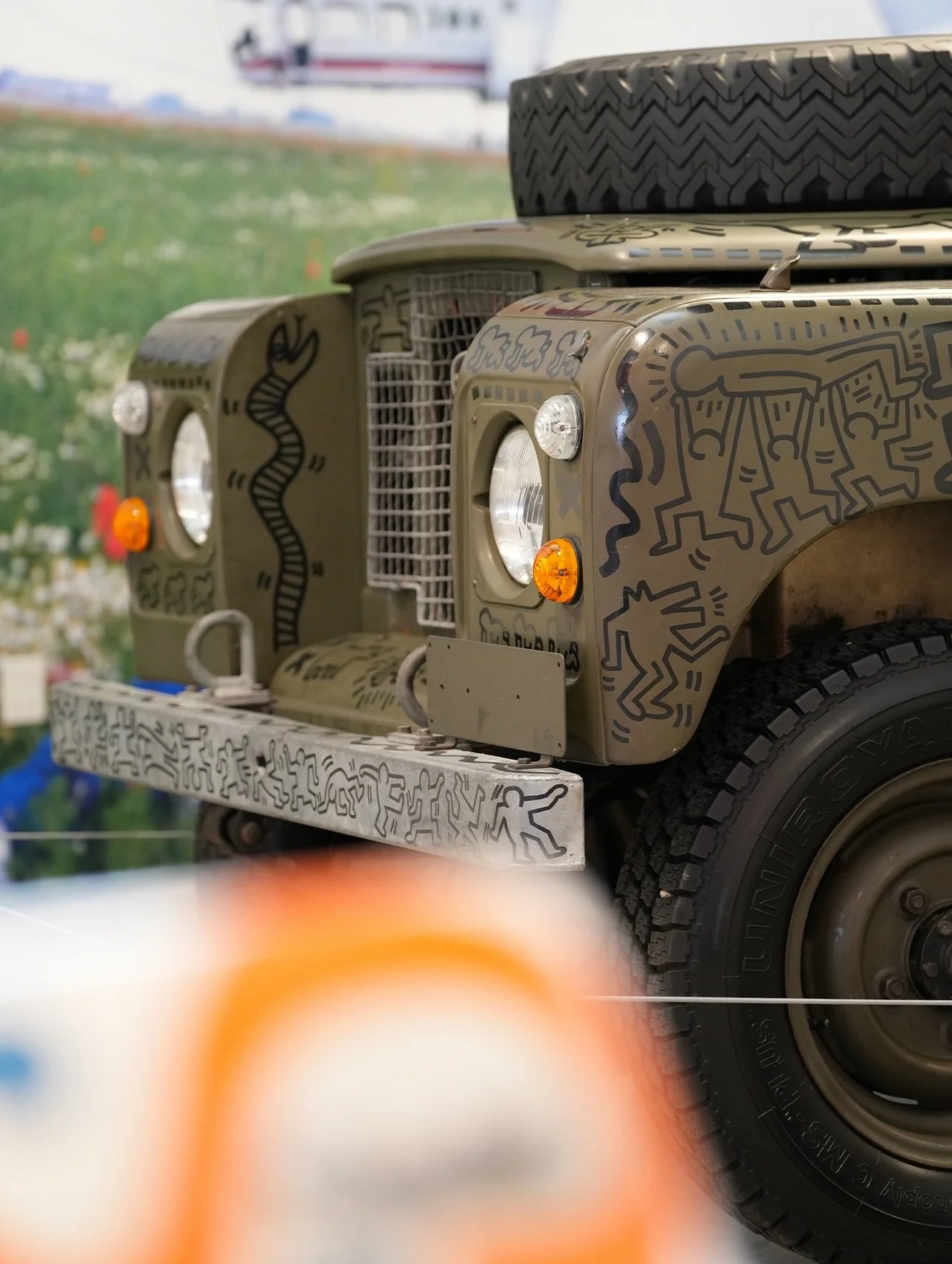 The intersection of art and automobile, done right.

Keith Haring: On the Street at Free Parking gallery on Morton Street in New York City offers a rare opportunity to experience Haring&rsquo;s art cars up close, including his hand-painted Buick Spec